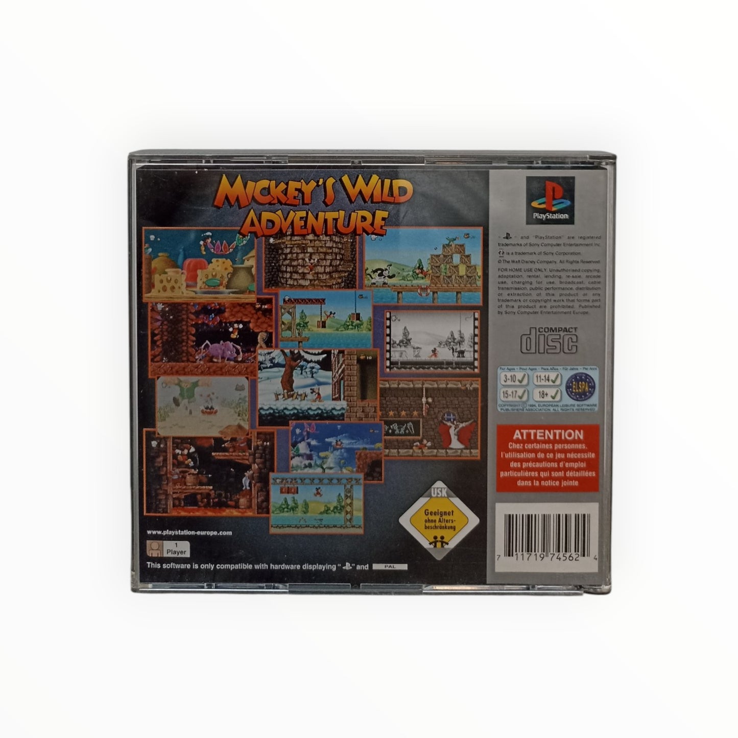 Mickey's Wild Adventure PlayStation 1 (PS1) Platinum Complet PAL
