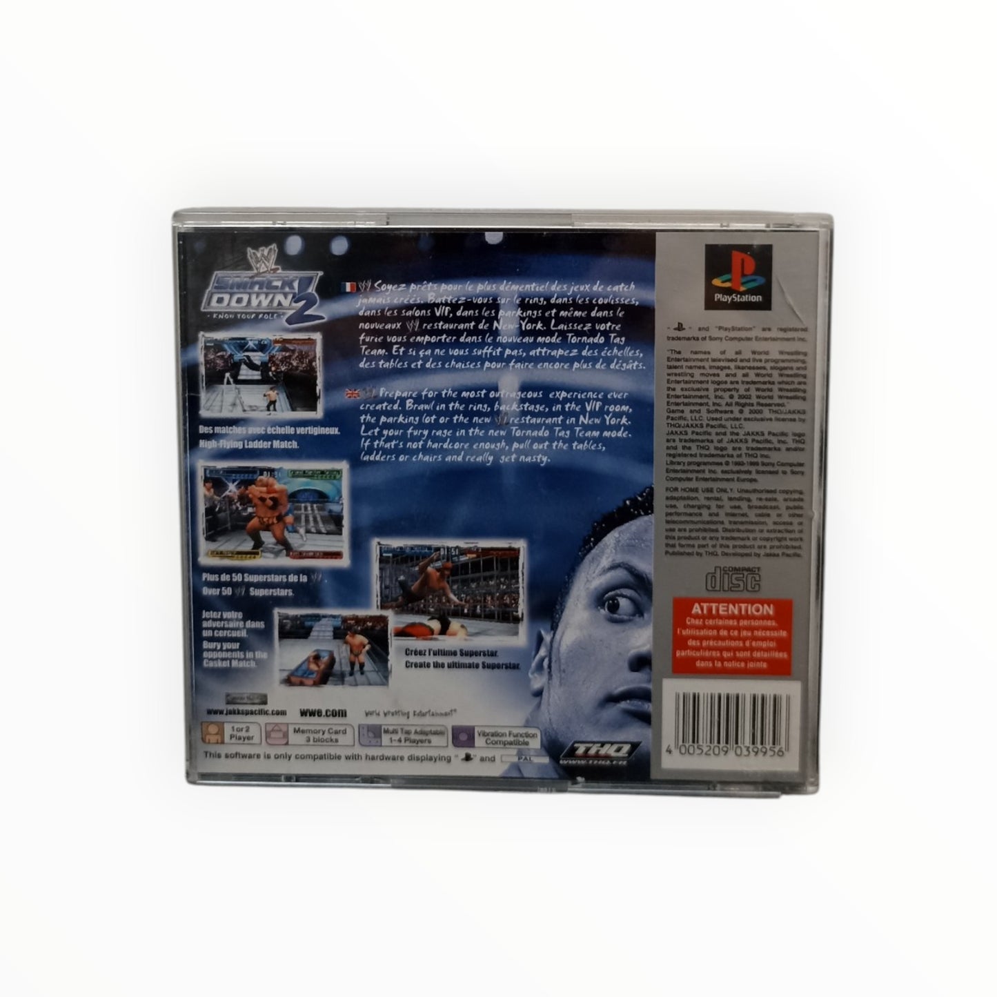 WWF SmackDown! 2 Know Your Role PlayStation 1 (PS1) Platinum Complet PAL