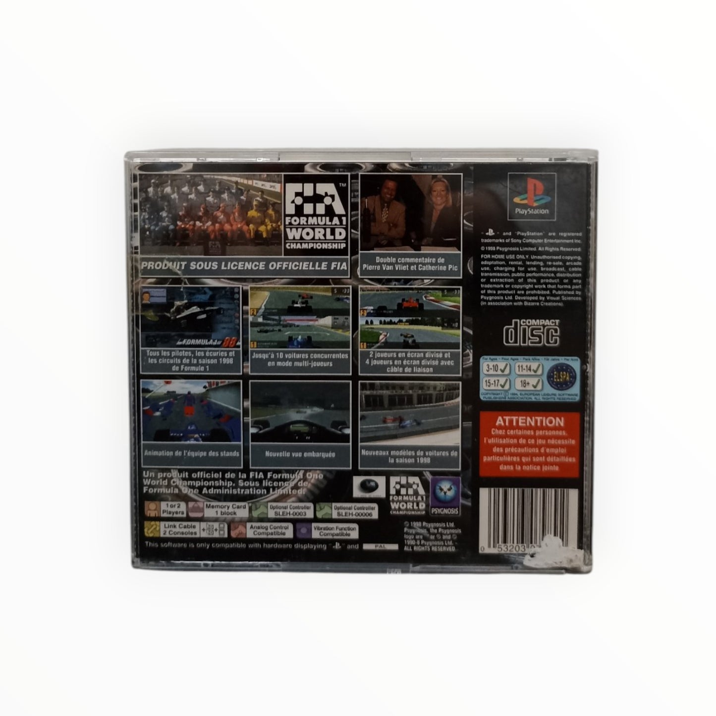 Formula 1 98 Playstation 1 Seconde Vie