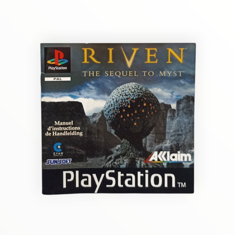 Notice Riven playstation 1 (PS1)