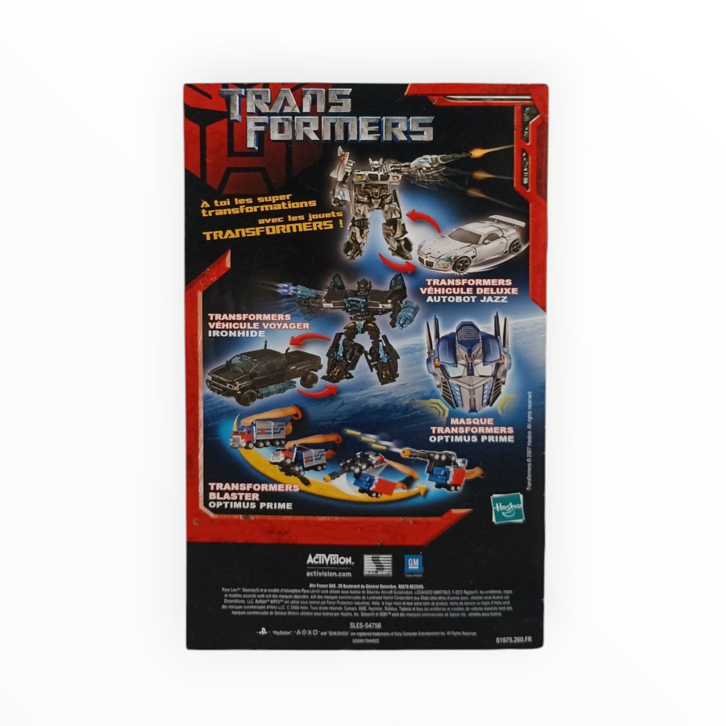 Notice Transformers le jeu playstation 2 (PS2)
