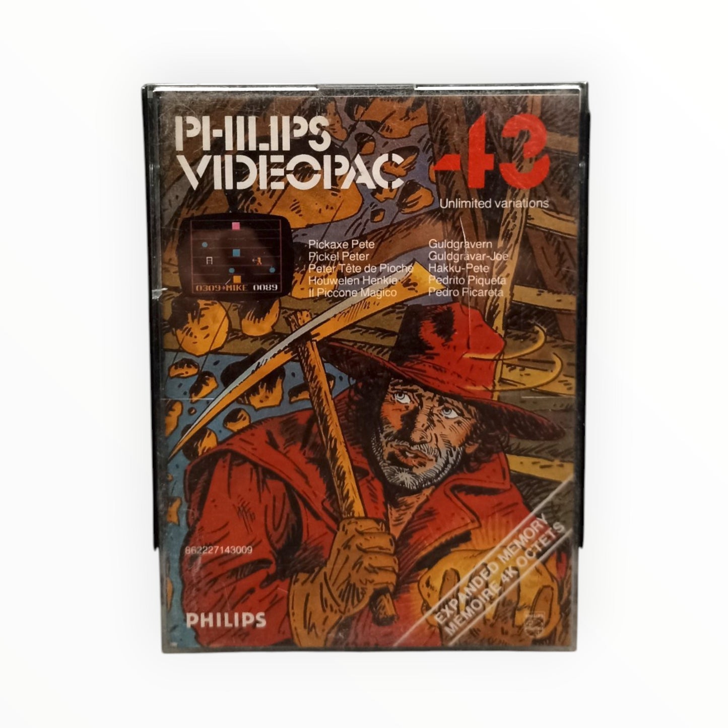 Philips Videopac 43 Pickaxe Pete Complet FRA
