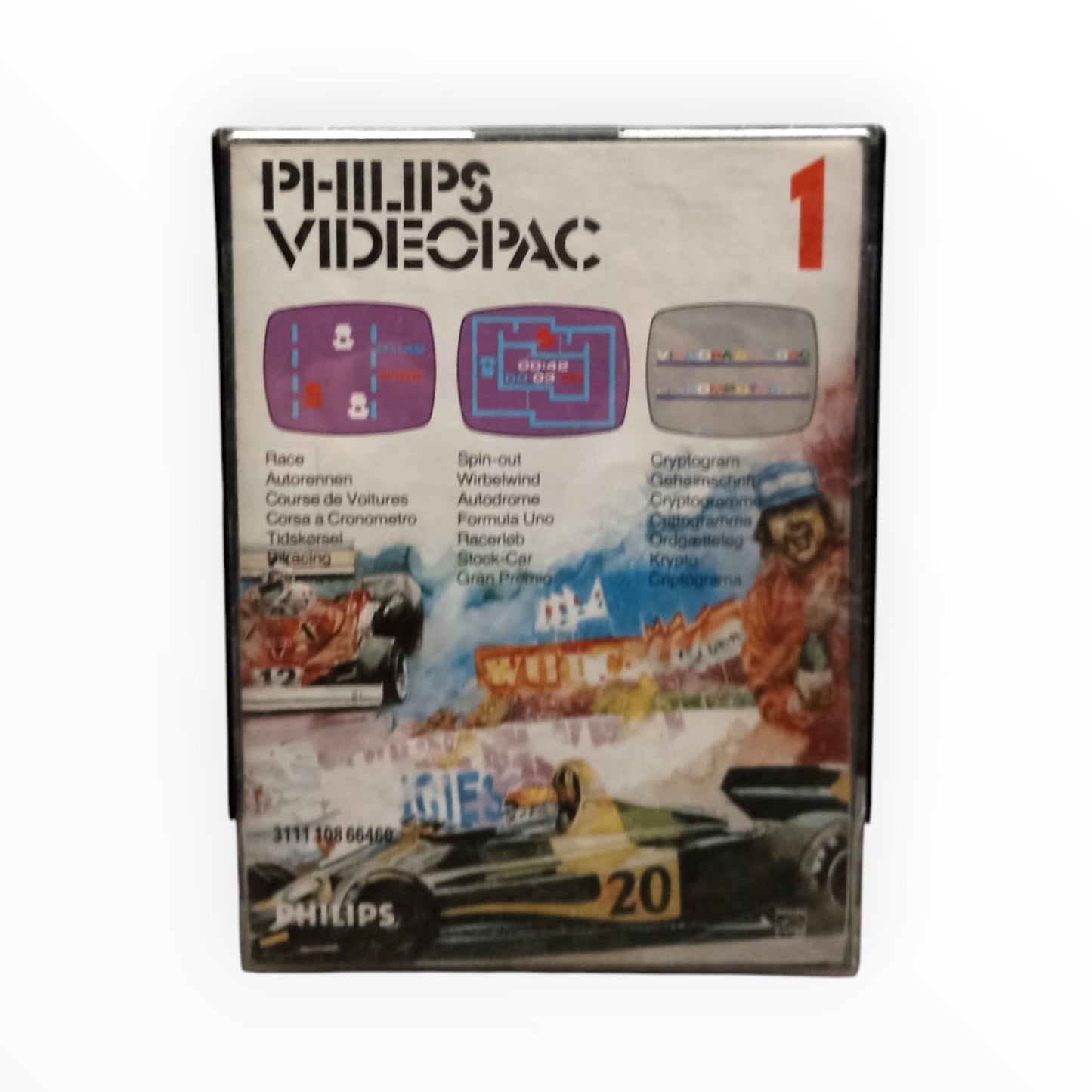 Philips Videopac 1 Race / Spin-Out / Cryptogram Complet FRA