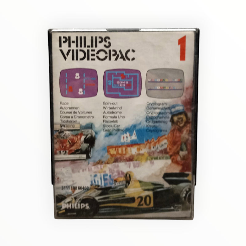 Philips Videopac 1 Race / Spin-Out / Cryptogram Complet FRA