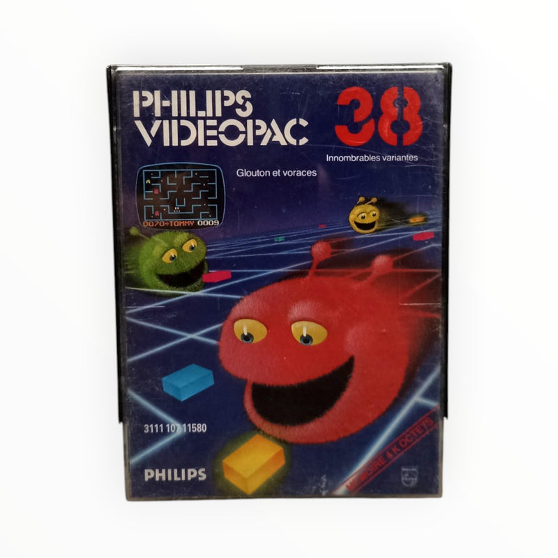 Philips Videopac 38 Glouton et Voraces Complet FRA