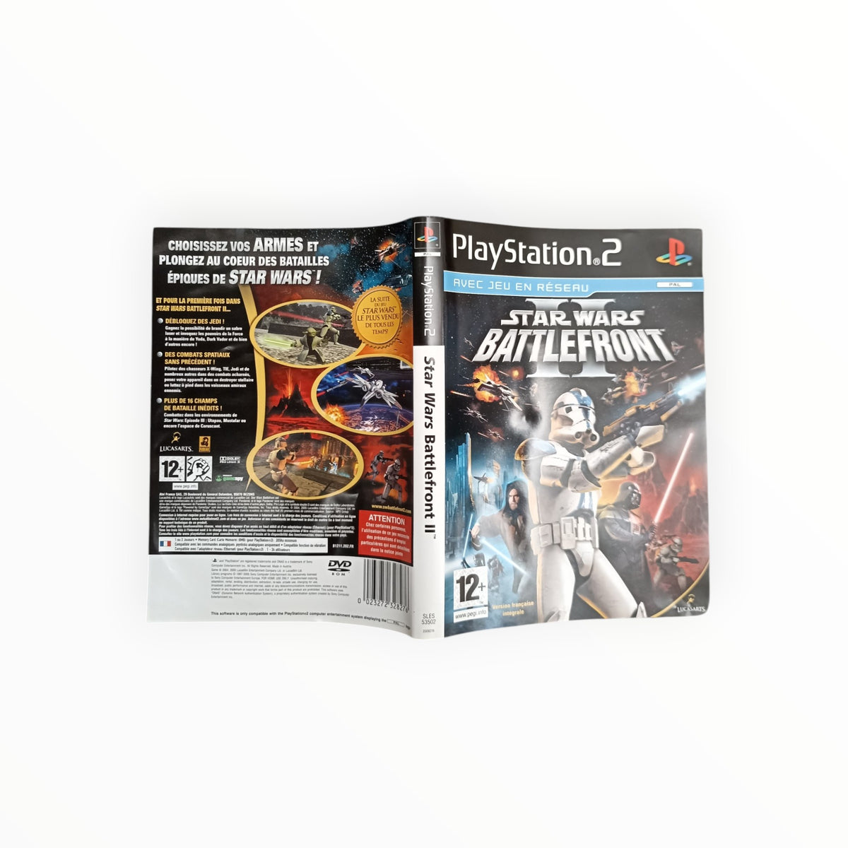 Jaquette Avant Star Wars Battlefront II Playstation 2 (PS2)