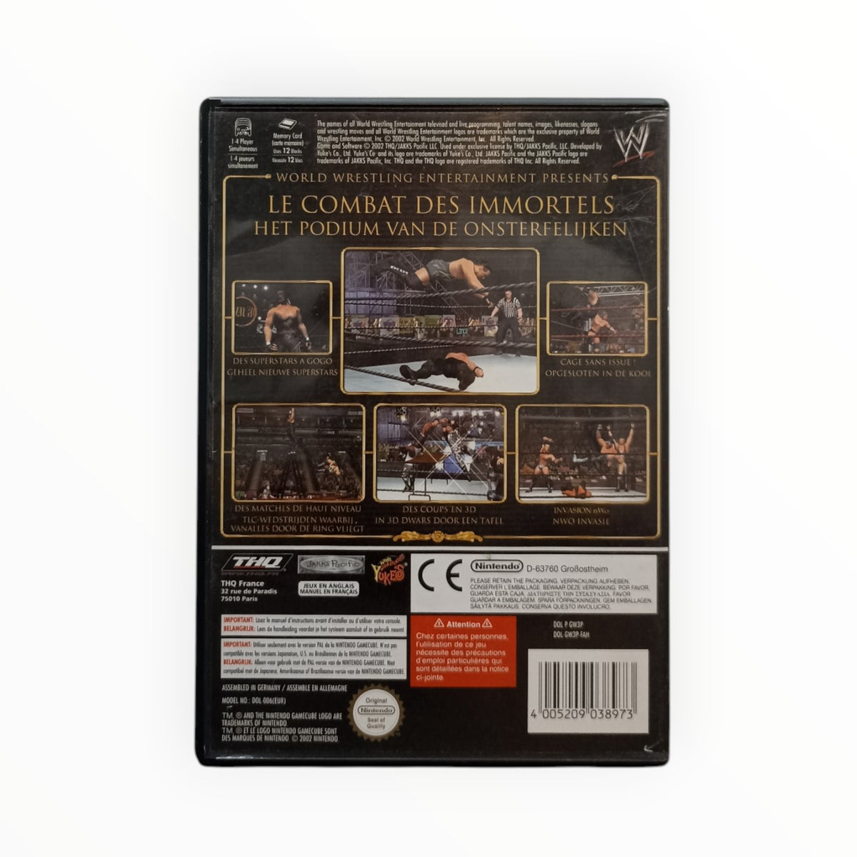 WWE WrestleMania X8 (Nintendo GameCube) PAL Version FRA