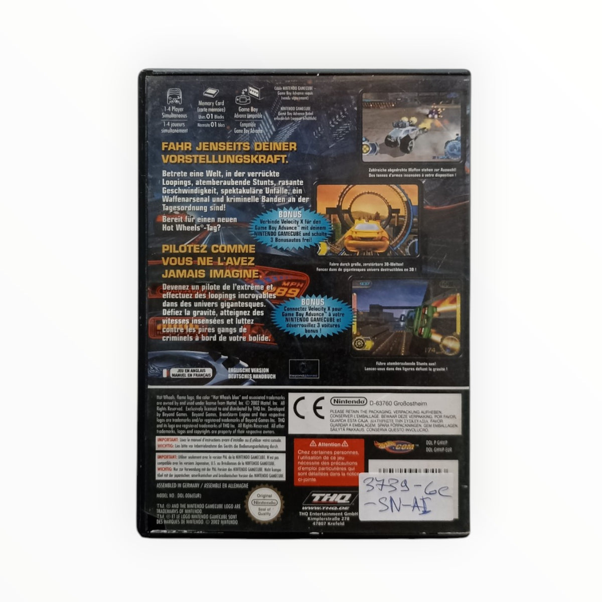 Hot Wheels Velocity X (Nintendo GameCube) PAL Complet