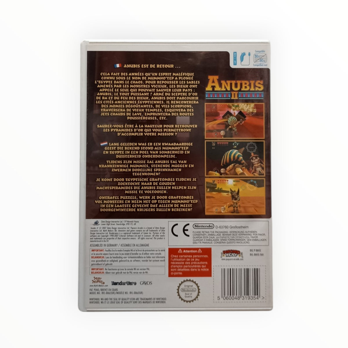 Anubis II Nintendo Wii FRA Complet