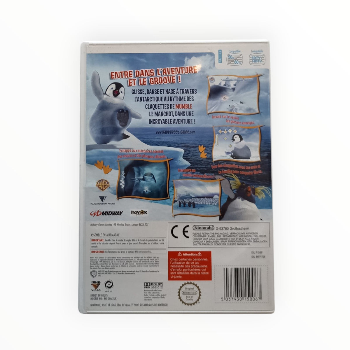 Happy Feet Nintendo Wii PAL FRA complet