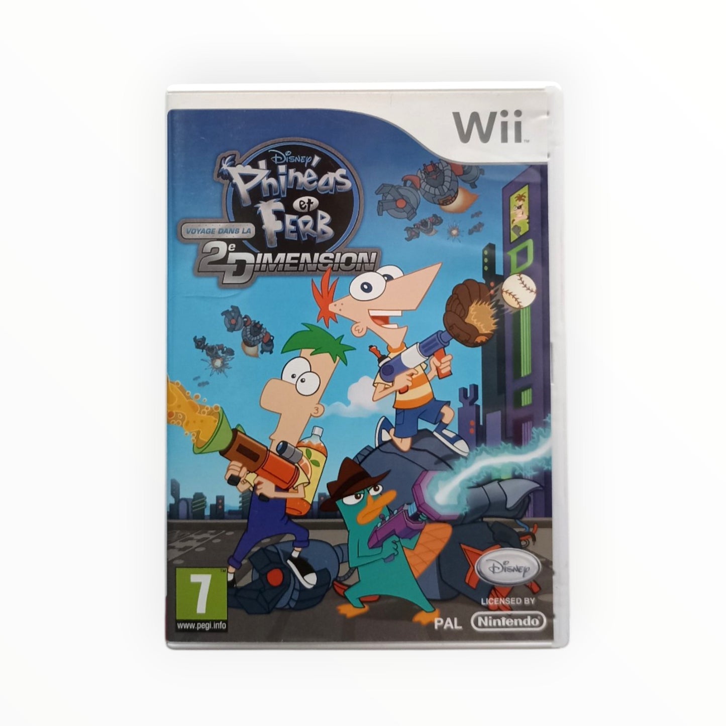 Phineas et Ferb Voyage Dans La 2e Dimension Nintendo Wii PAL FRA complet