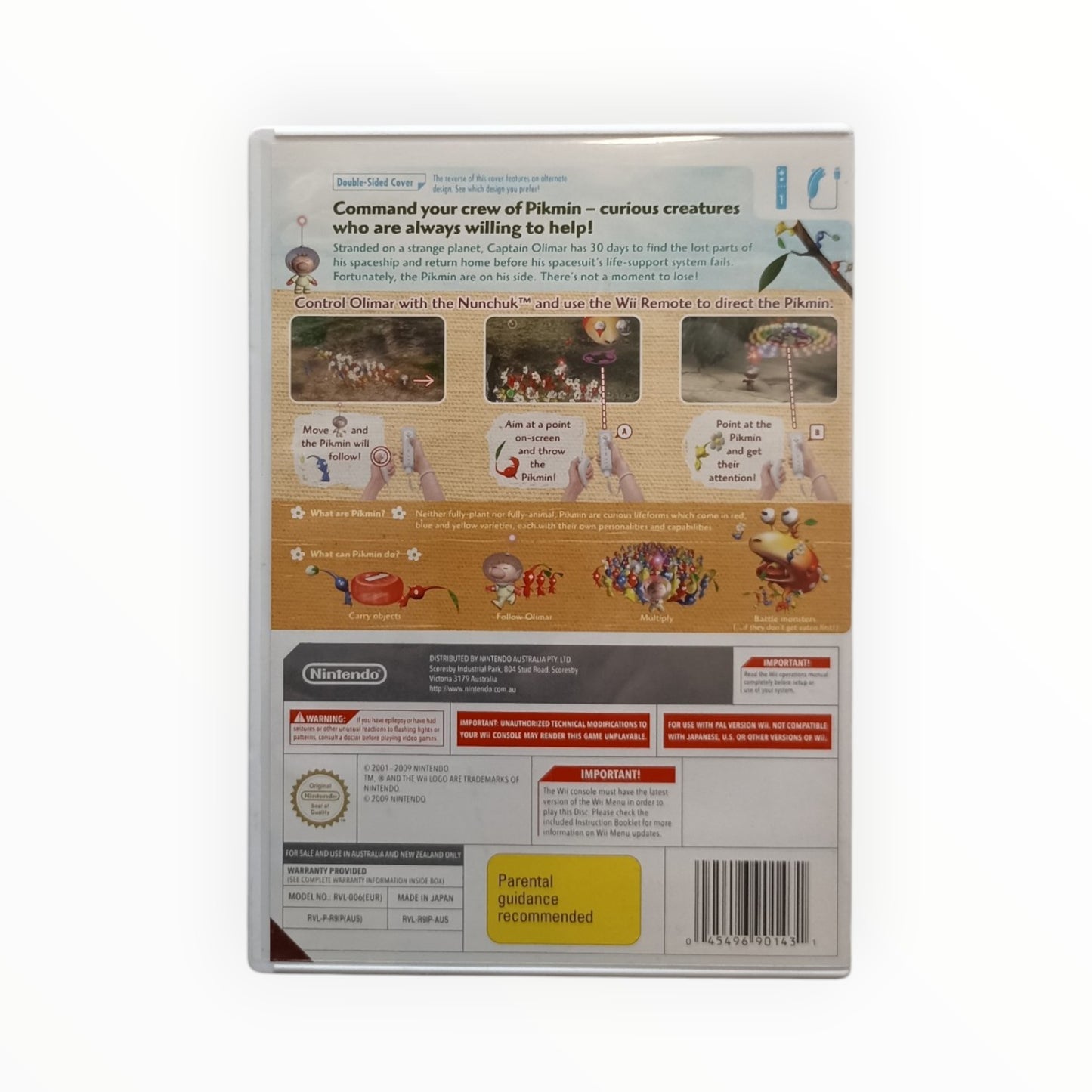 Pikmin New Play Control Nintendo Wii PAL UKV complet
