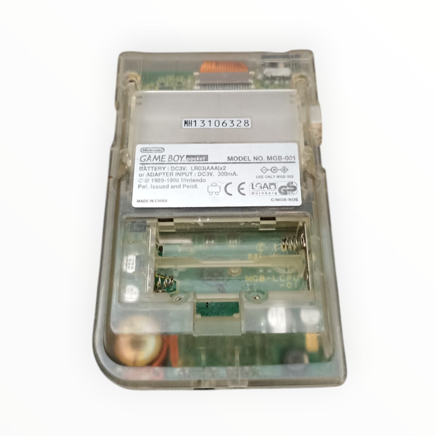 Nintendo Game Boy Color Transparent sans cache pile Loose