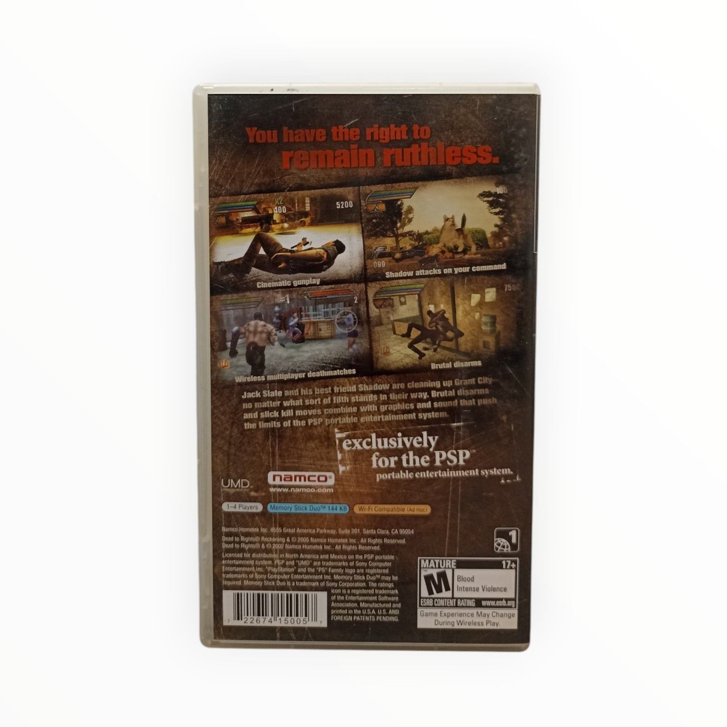 Dead to Rights Reckoning Playstation Portable (PSP) USA