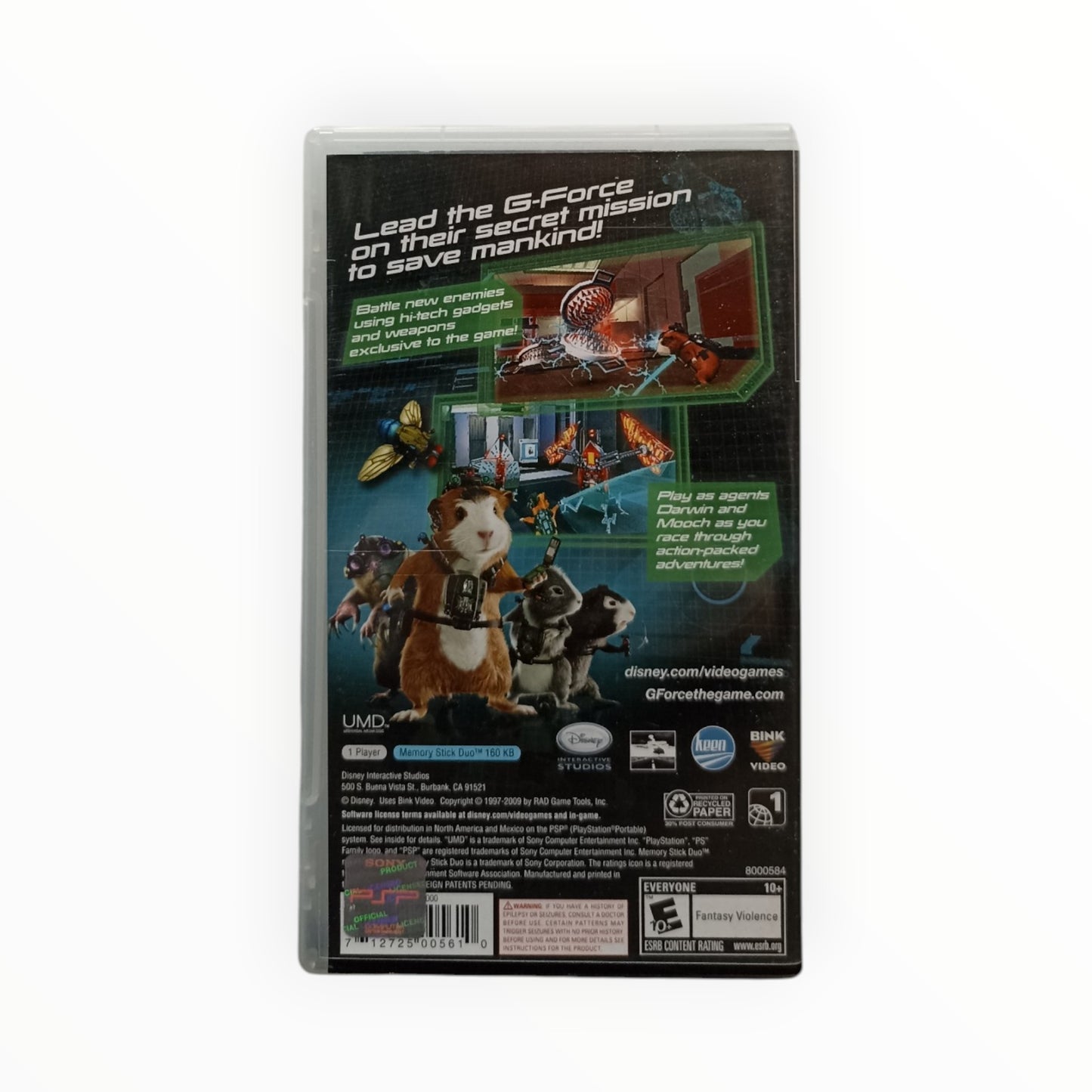 Disney G Force Playstation Portable (PSP) USA complet