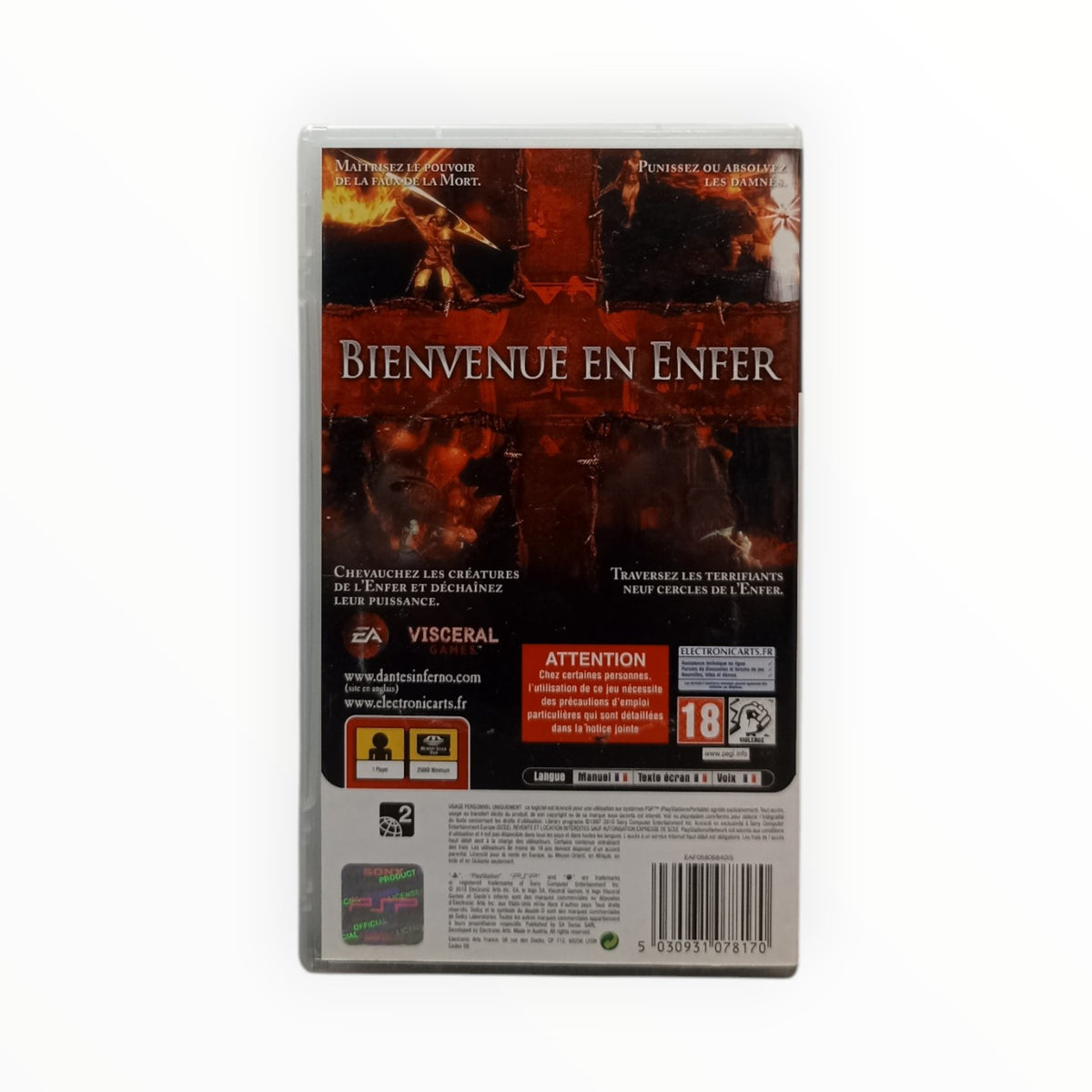 Dante’s Inferno Playstation Portable (PSP) complet