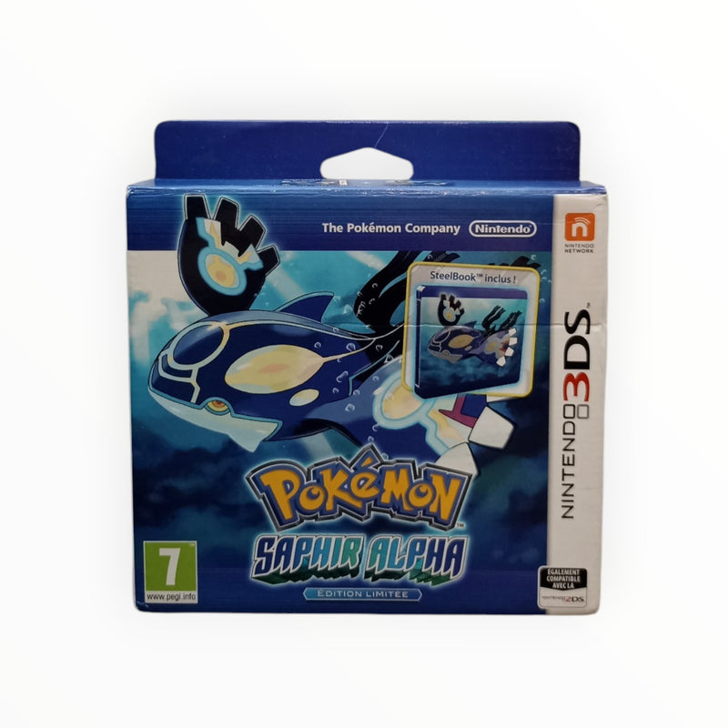 Boite seule Pokémon Saphir Alpha Édition Limitée SteelBook Nintendo 3DS FRA