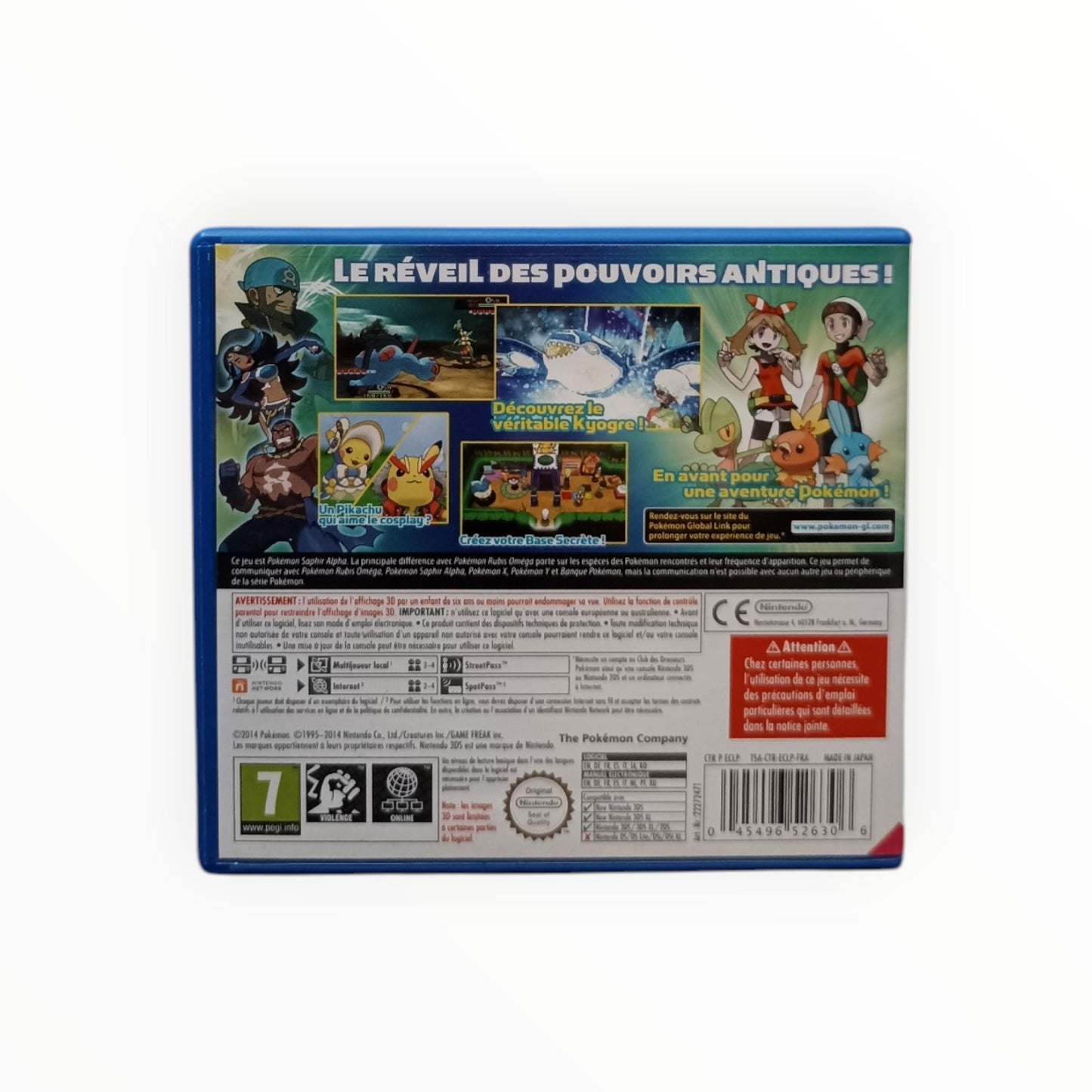 Pokémon Saphir Alpha Nintendo 3DS FRA