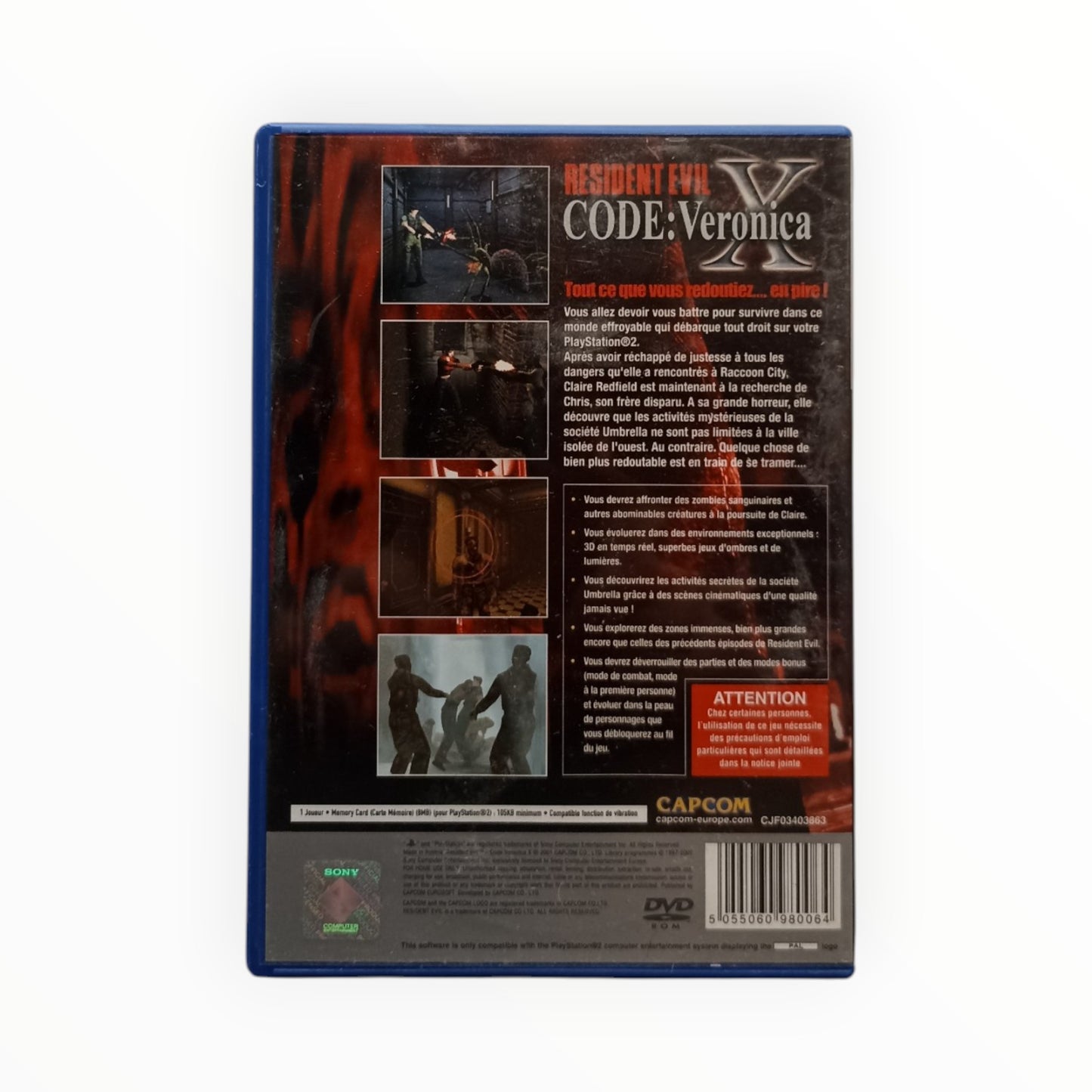 Resident Evil Code Veronica X PlayStation 2 PAL Platinum