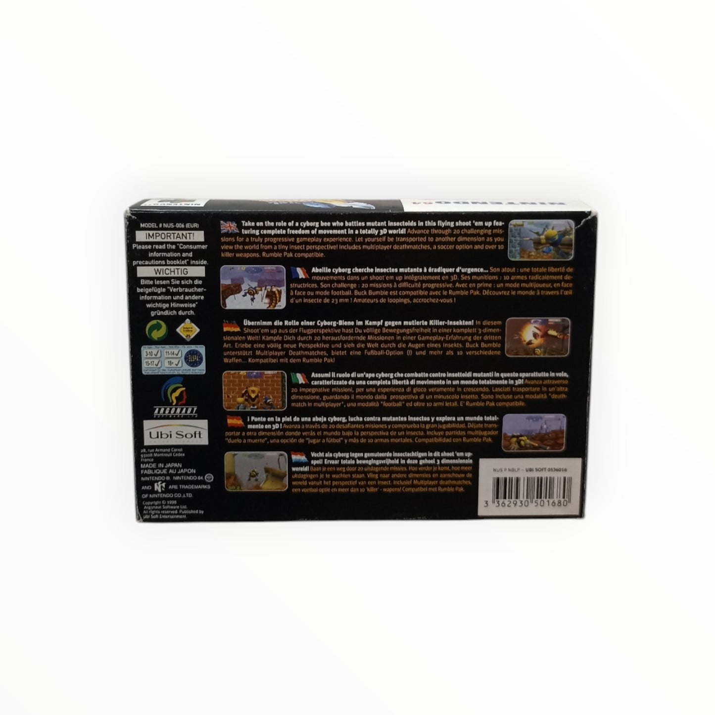 Buck Bumble Nintendo 64 PAL
