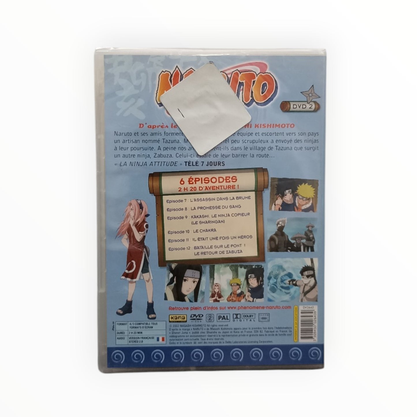 Naruto Volume 2 DVD Classic Neuf en Français