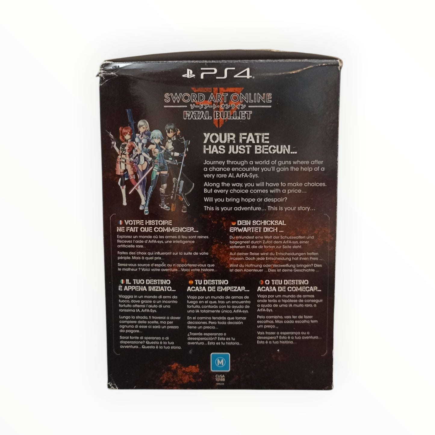 Coffret Sword Art Online Collector Fatal Bullet Playstation 4 (PS4)
