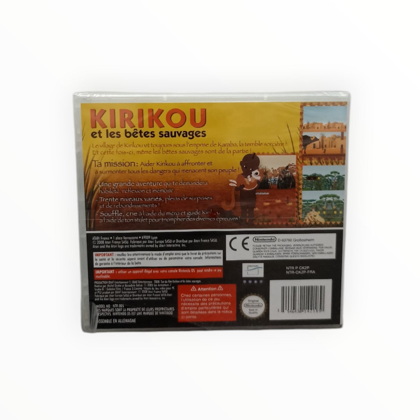 Kirikou Et Les Bêtes Sauvages Nintendo DS Neuf Sous Blister (FR)