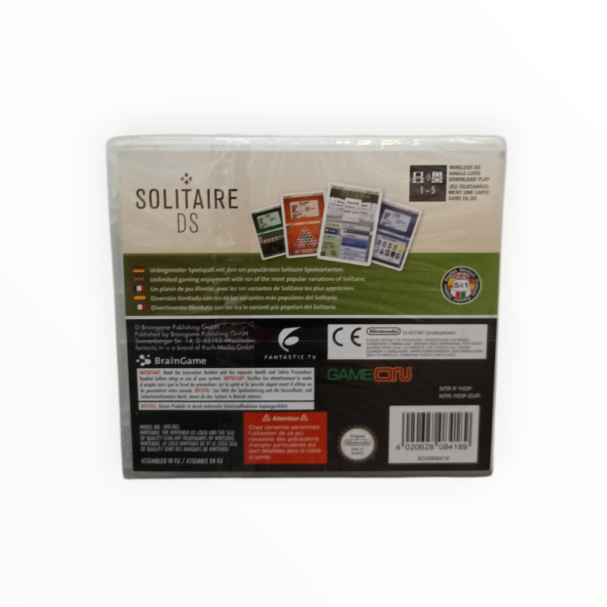 Solitaire DS Nintendo DS Neuf Sous Blister (FR)