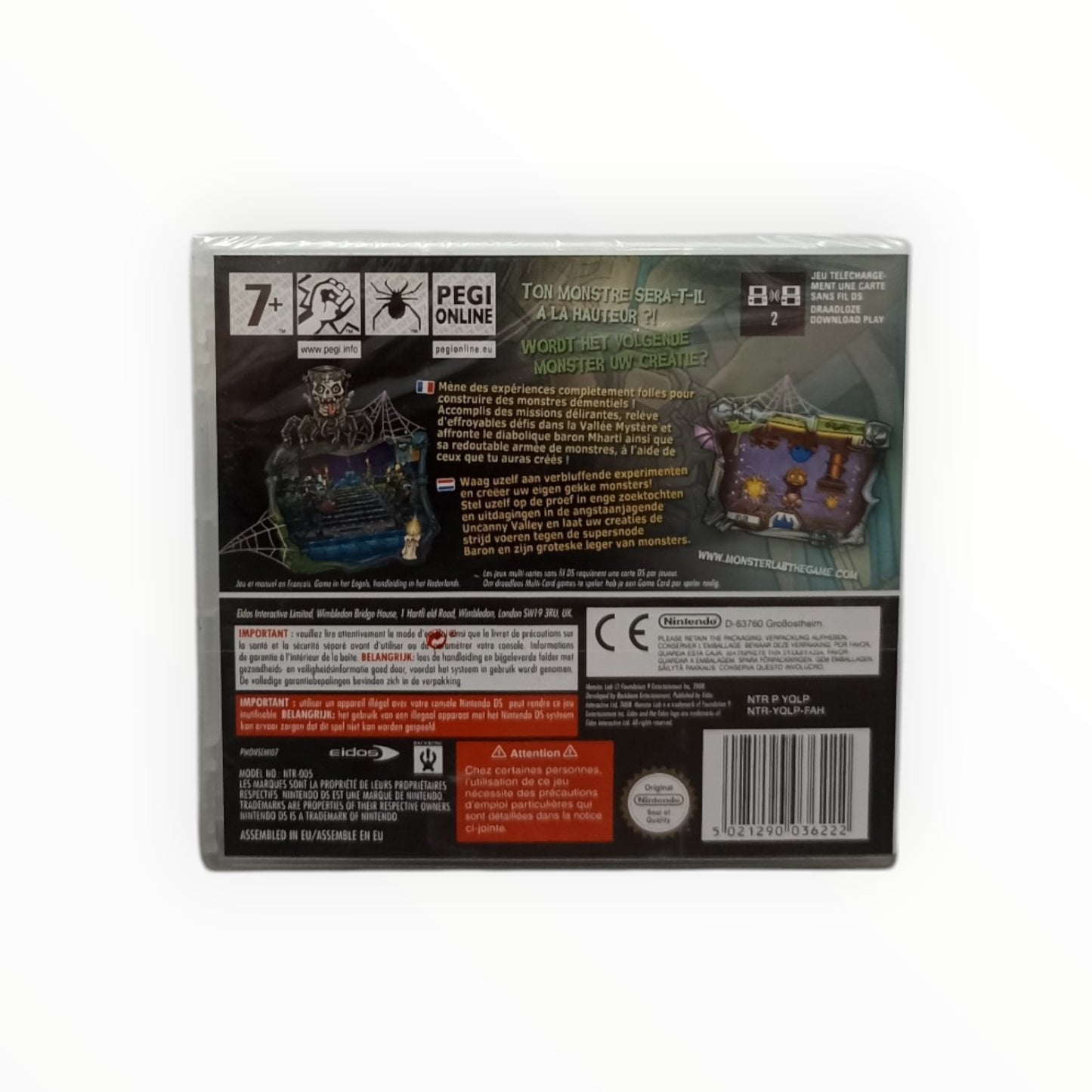 Monster Lab Nintendo DS Neuf Sous Blister (FR)