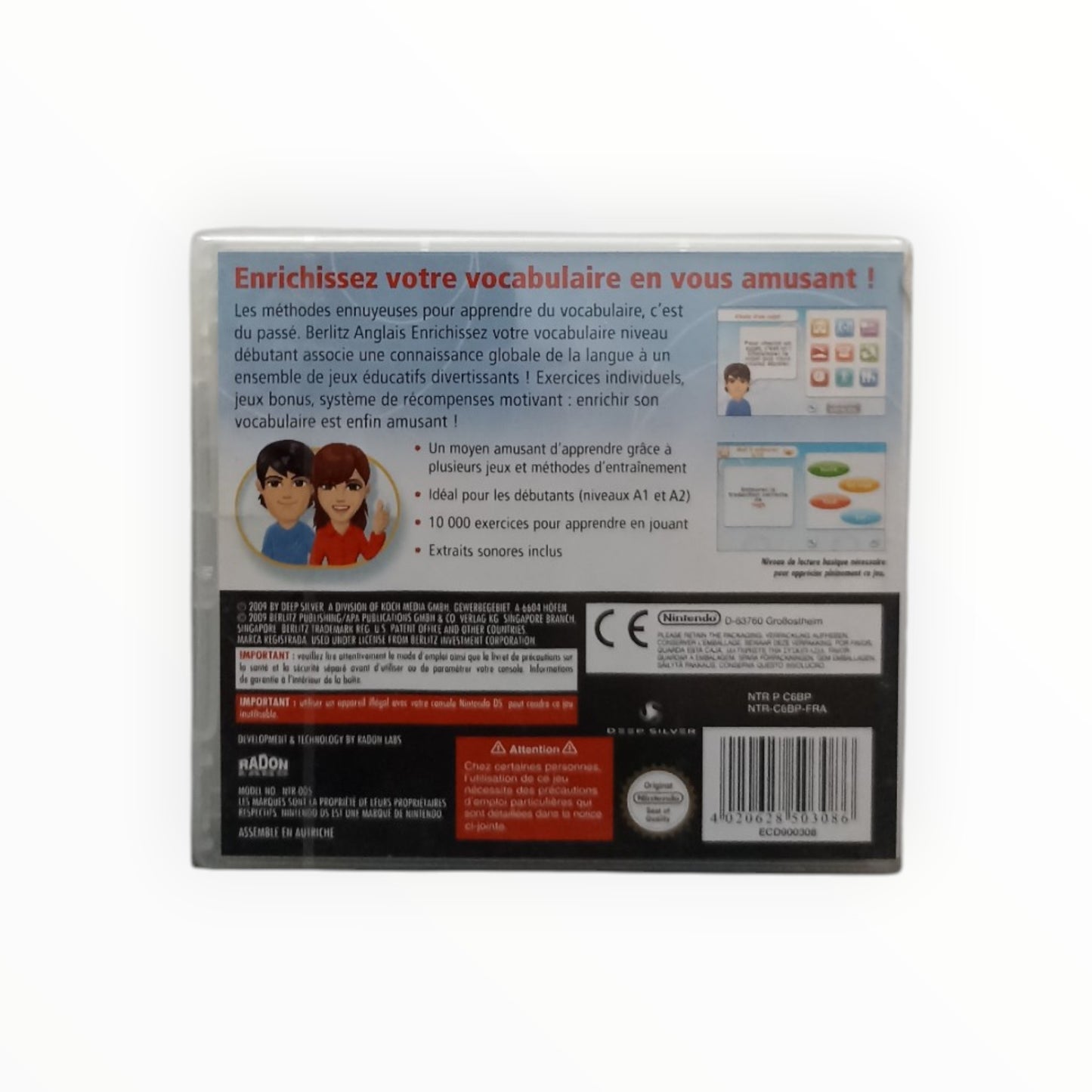 Berlitz Anglais Nintendo DS Neuf Sous Blister (FR)