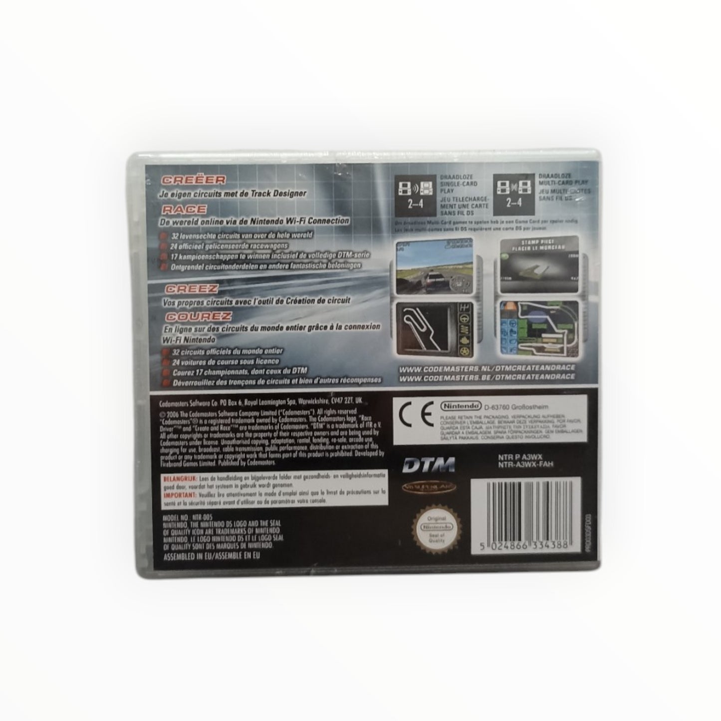DTM Race driver Nintendo DS Neuf Sous Blister (FR)