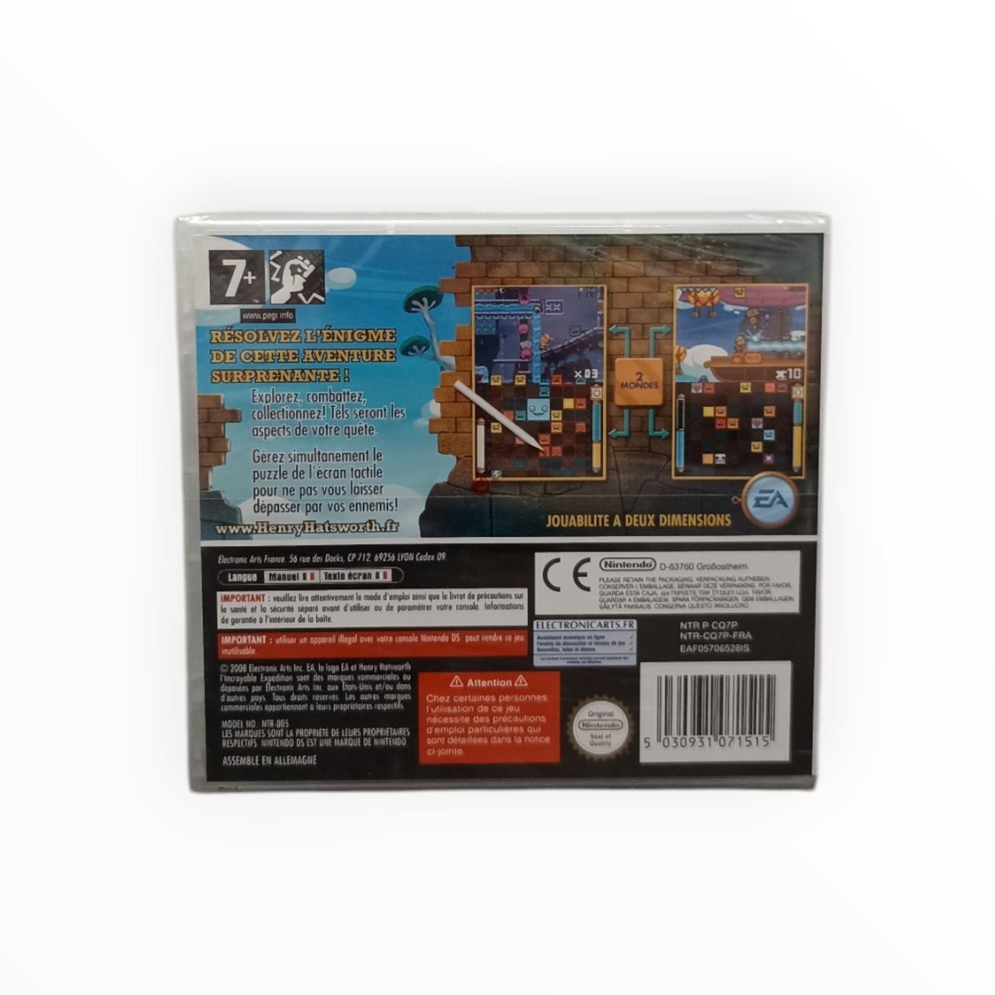 Henry Hatsworth Nintendo DS Neuf Sous Blister (FR)
