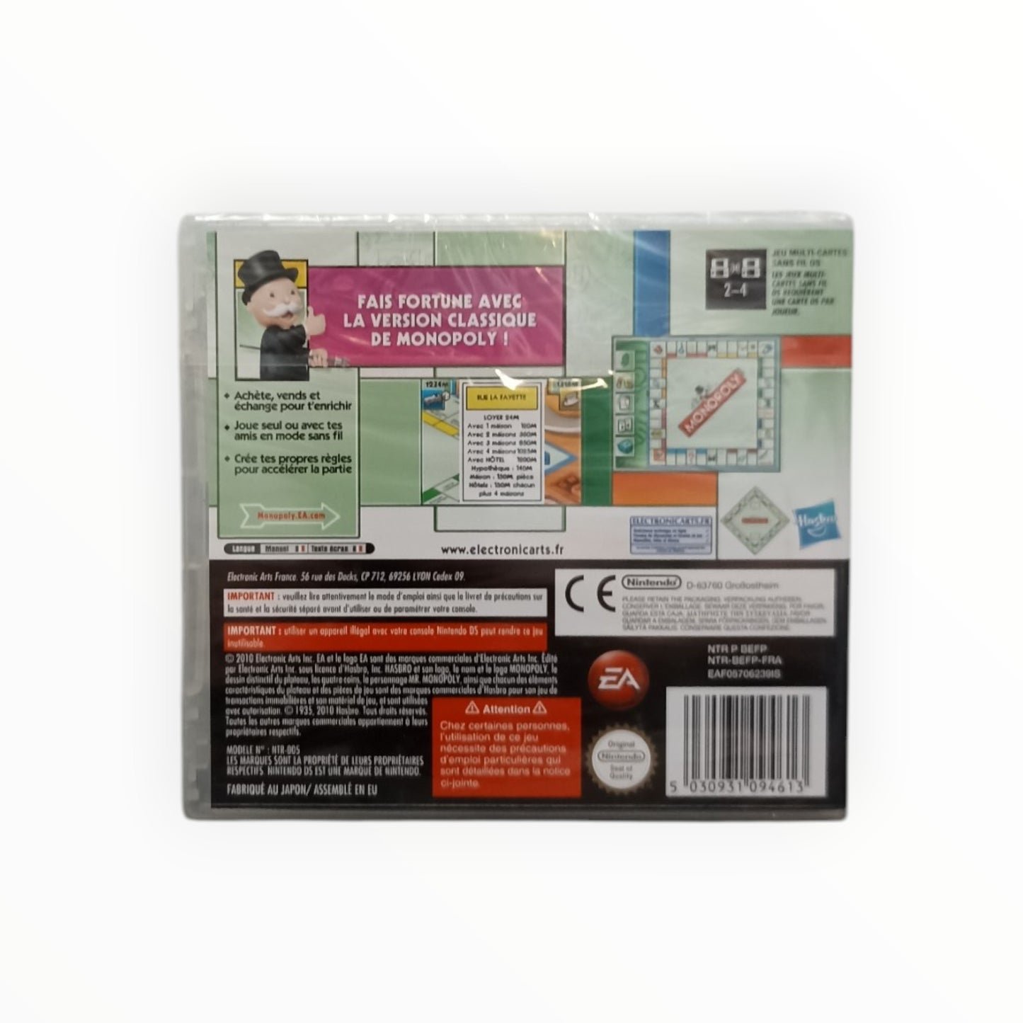 Monopoly Nintendo DS Neuf Sous Blister (FR)
