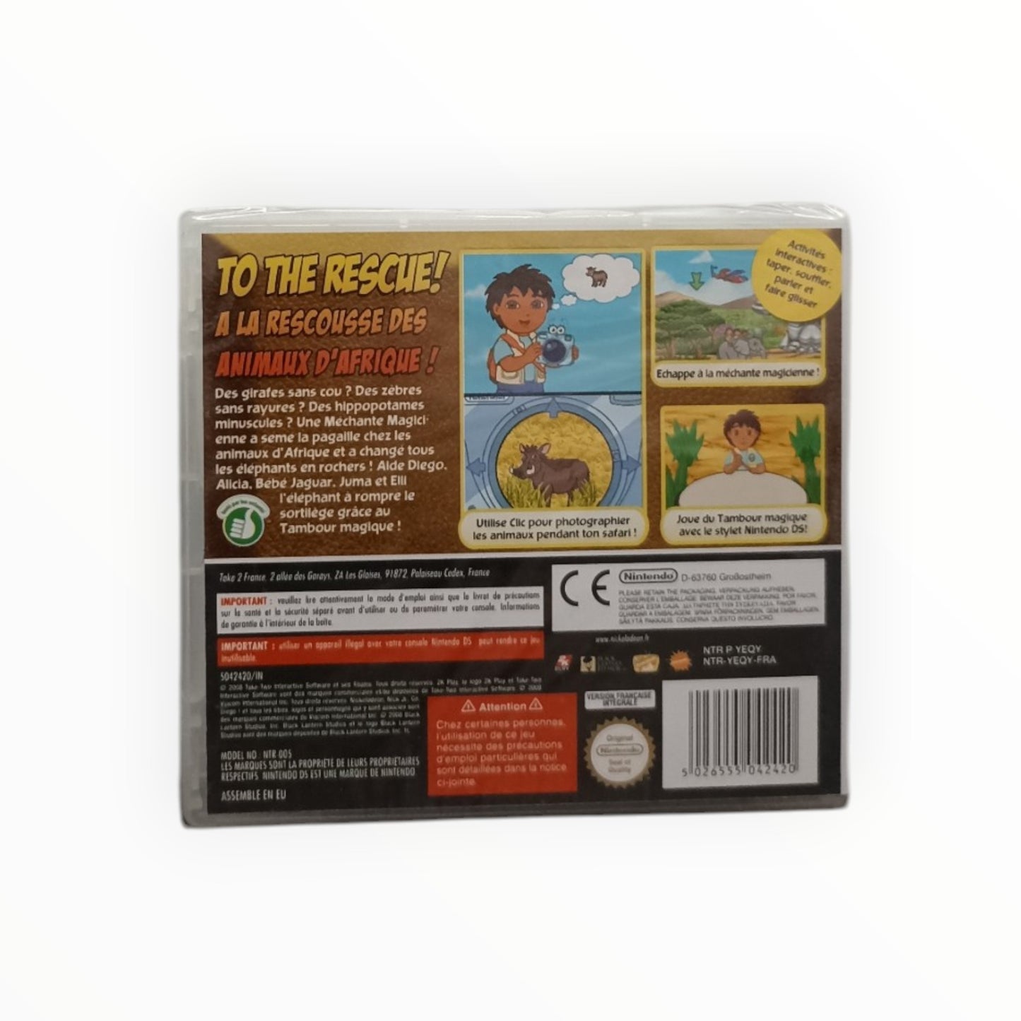 Diego Mission Safari Nintendo DS Neuf Sous Blister (FR)