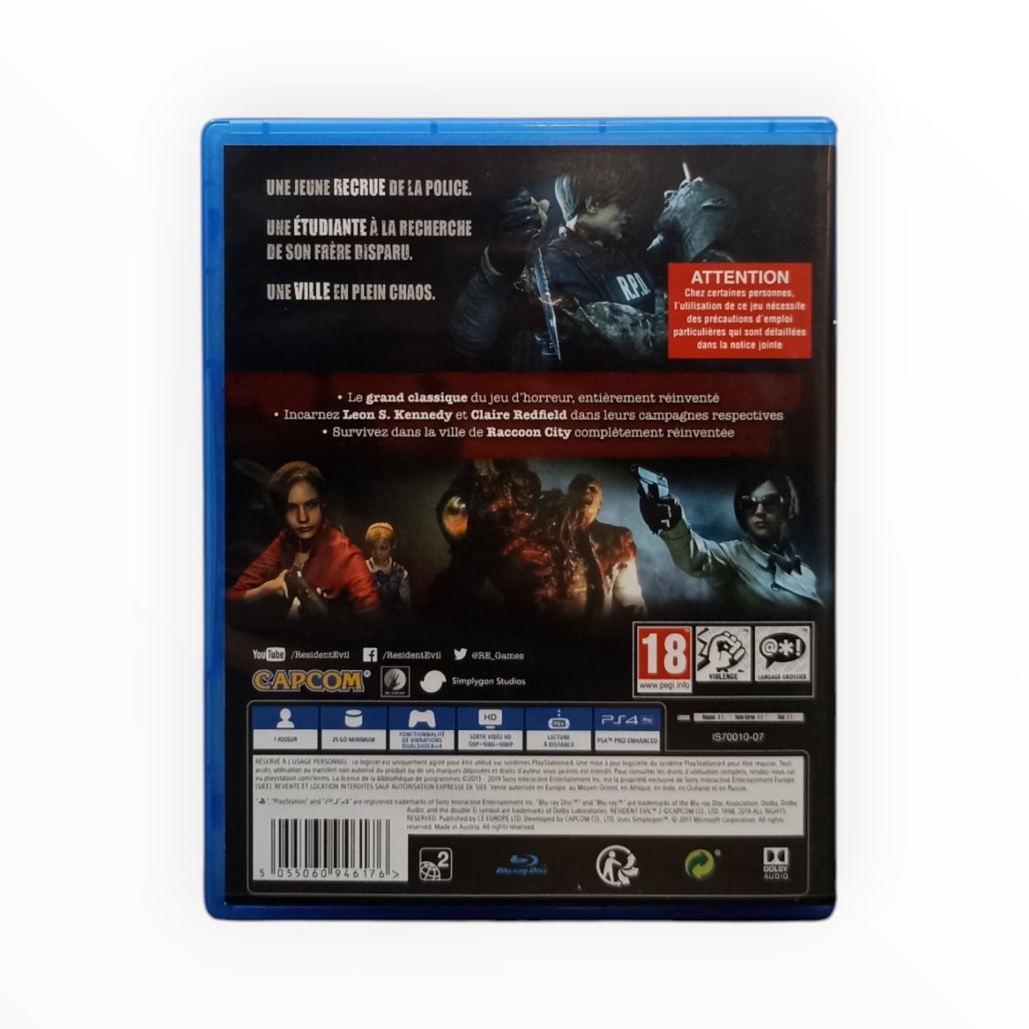 Resident Evil 2 PlayStation 4 (PS4)