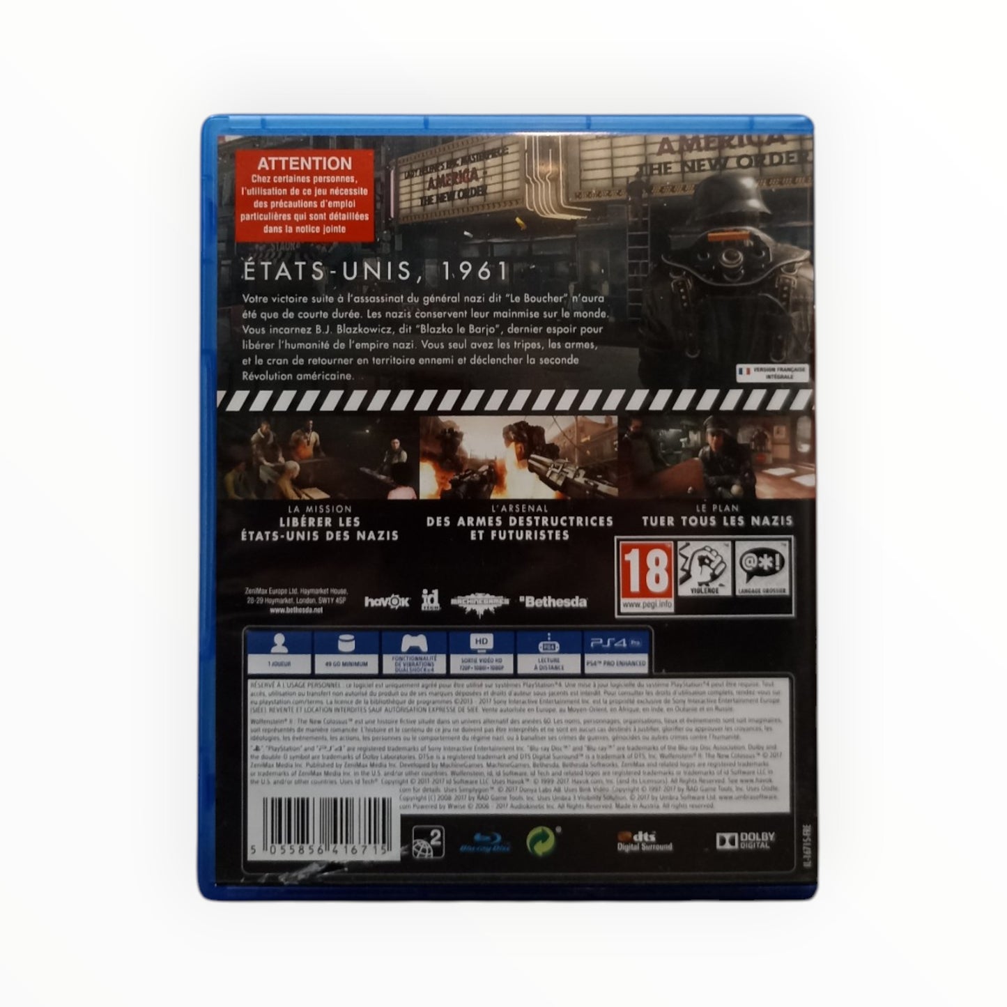 Wolfenstein PlayStation 4 (PS4)