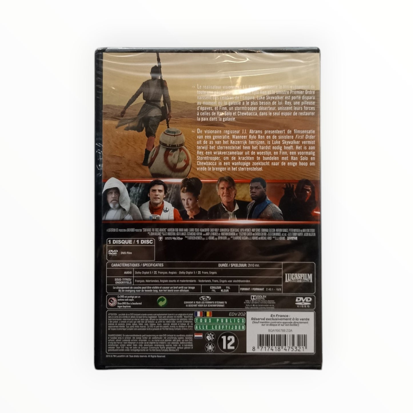 Star Wars Le réveil de la force DVD Classic Neuf en Français