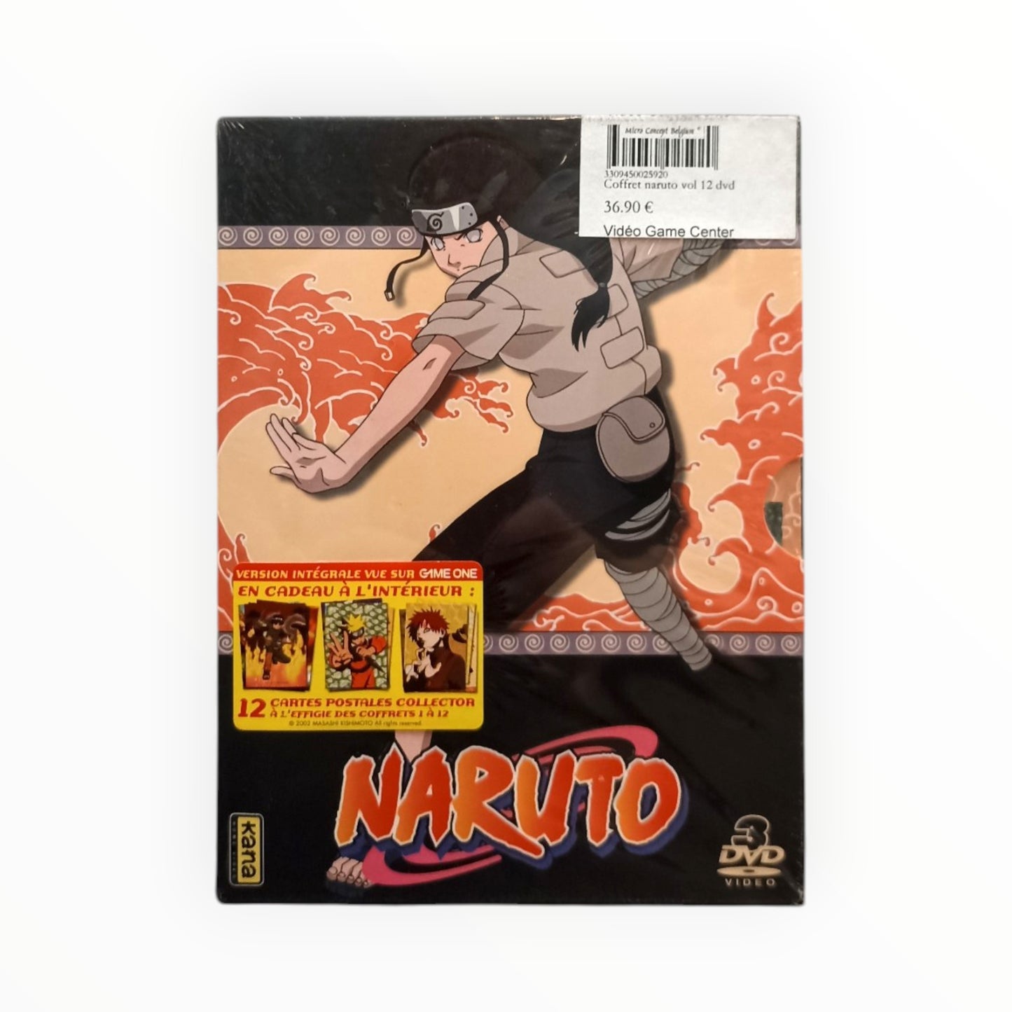 Naruto Volume 12 + 12 carte collector DVD Collector Neuf FRA