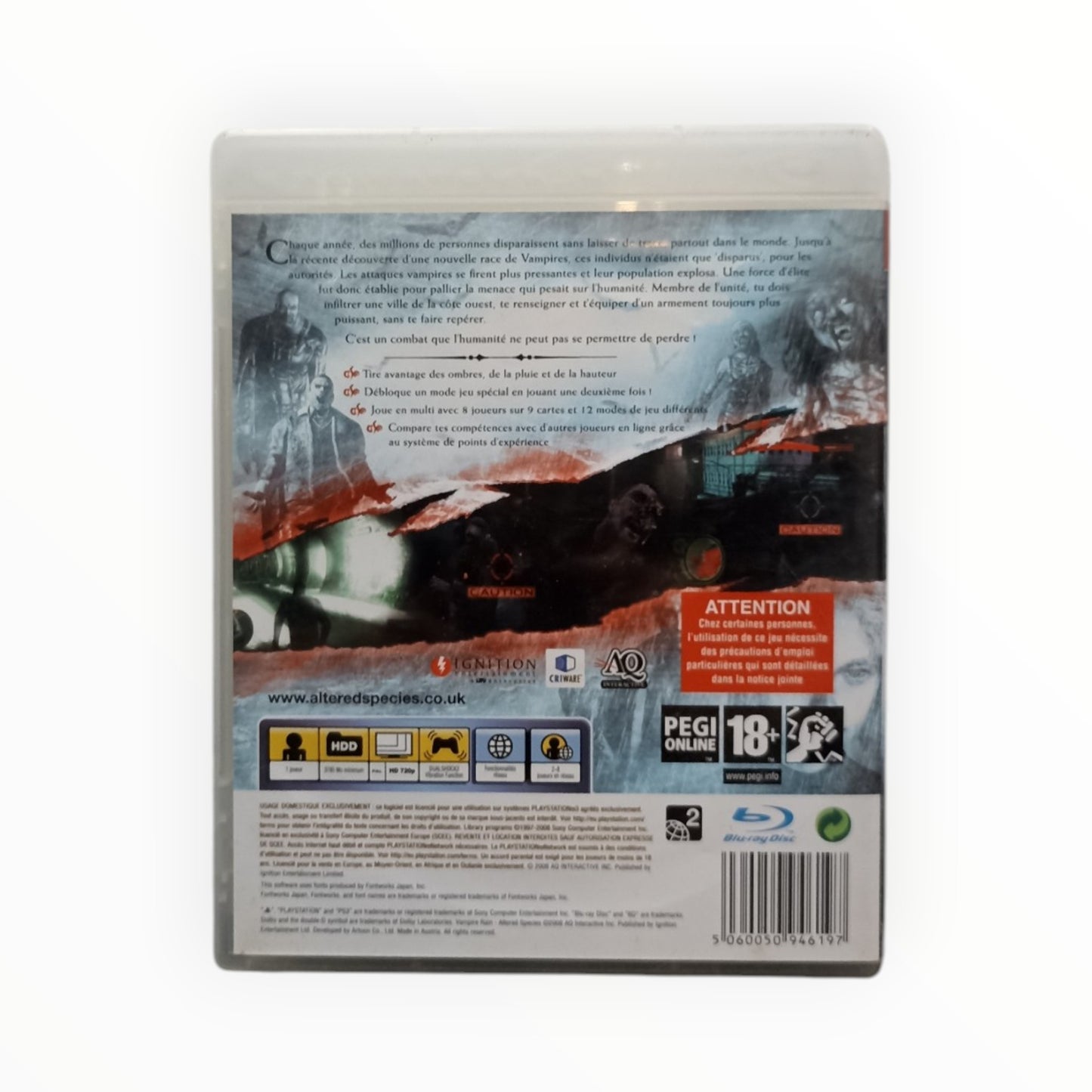 Vampire Rain Altered Species Playstation 3 (PS3)