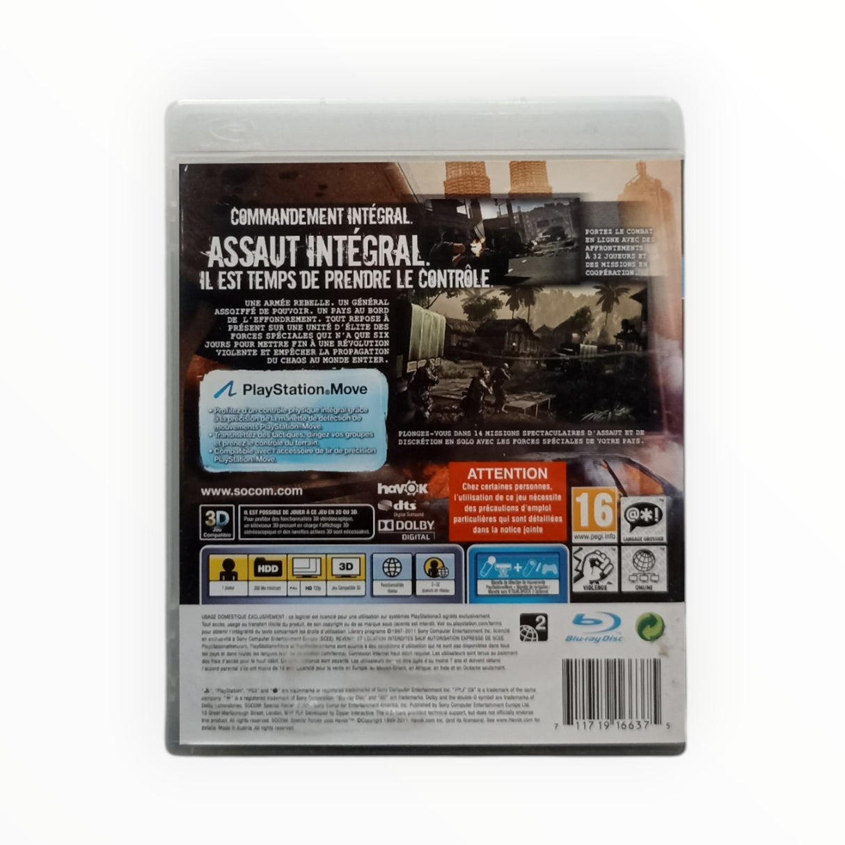 Socom Special Forces Playstation 3 (PS3)