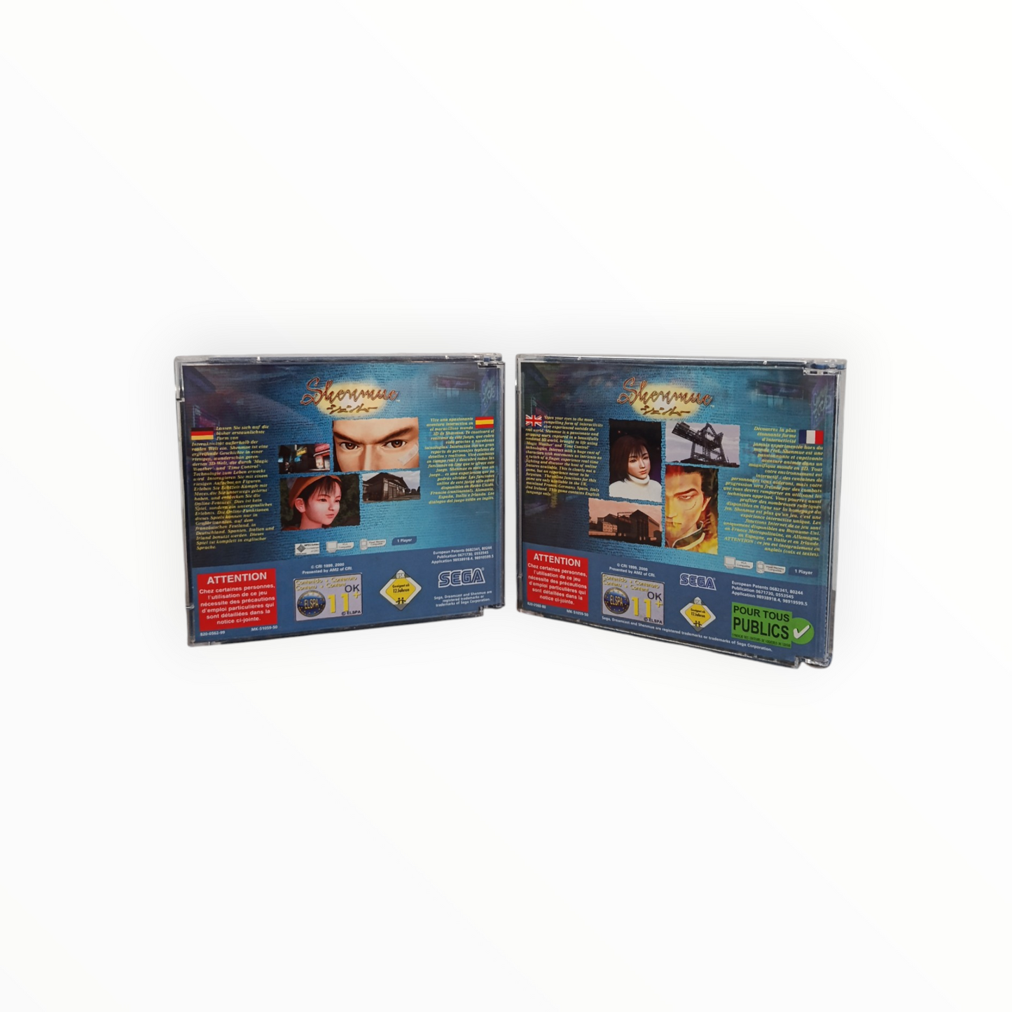 Shenmue Sega Dreamcast Complet FRA