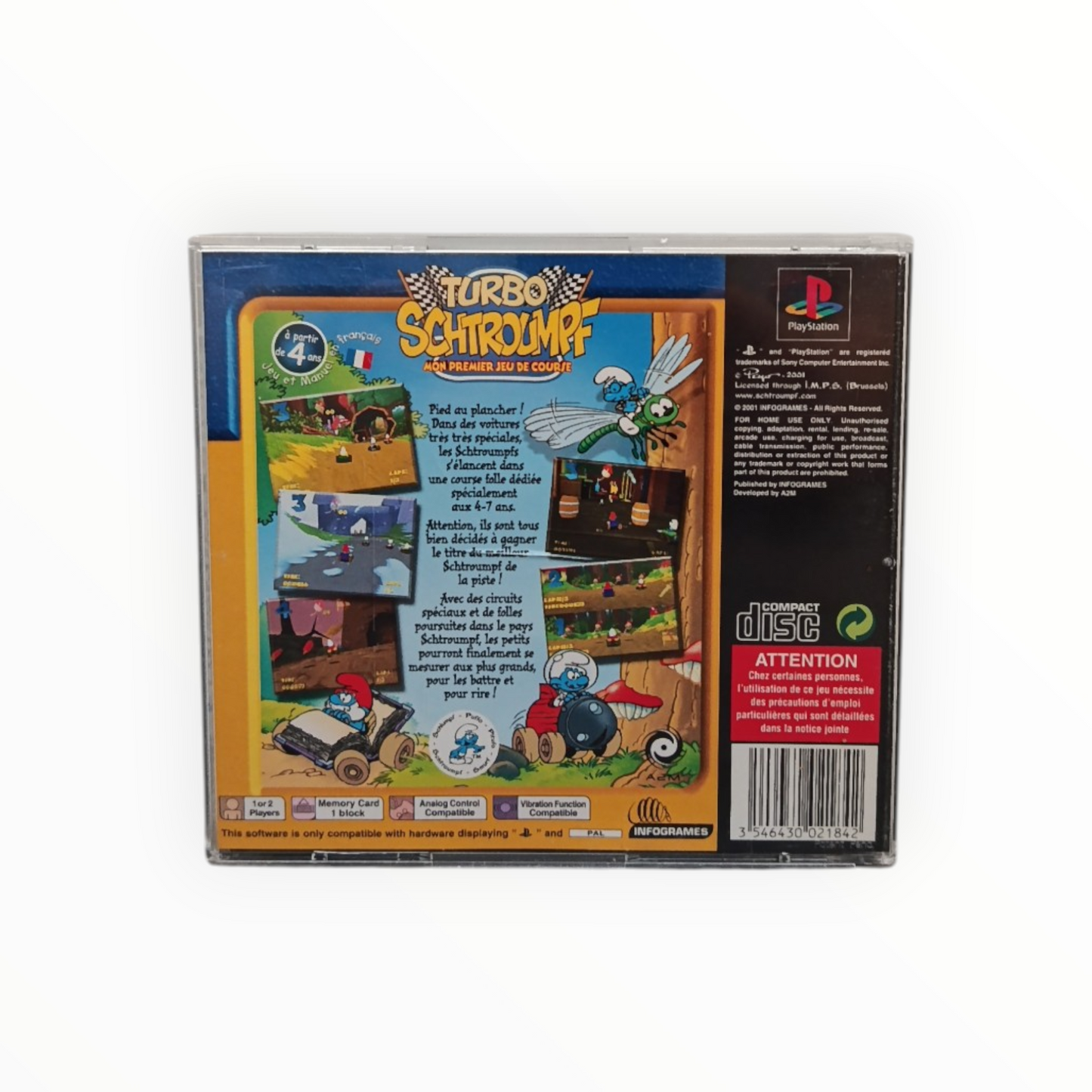 Turbo Schtroumpf Playstation 1 (PS1)