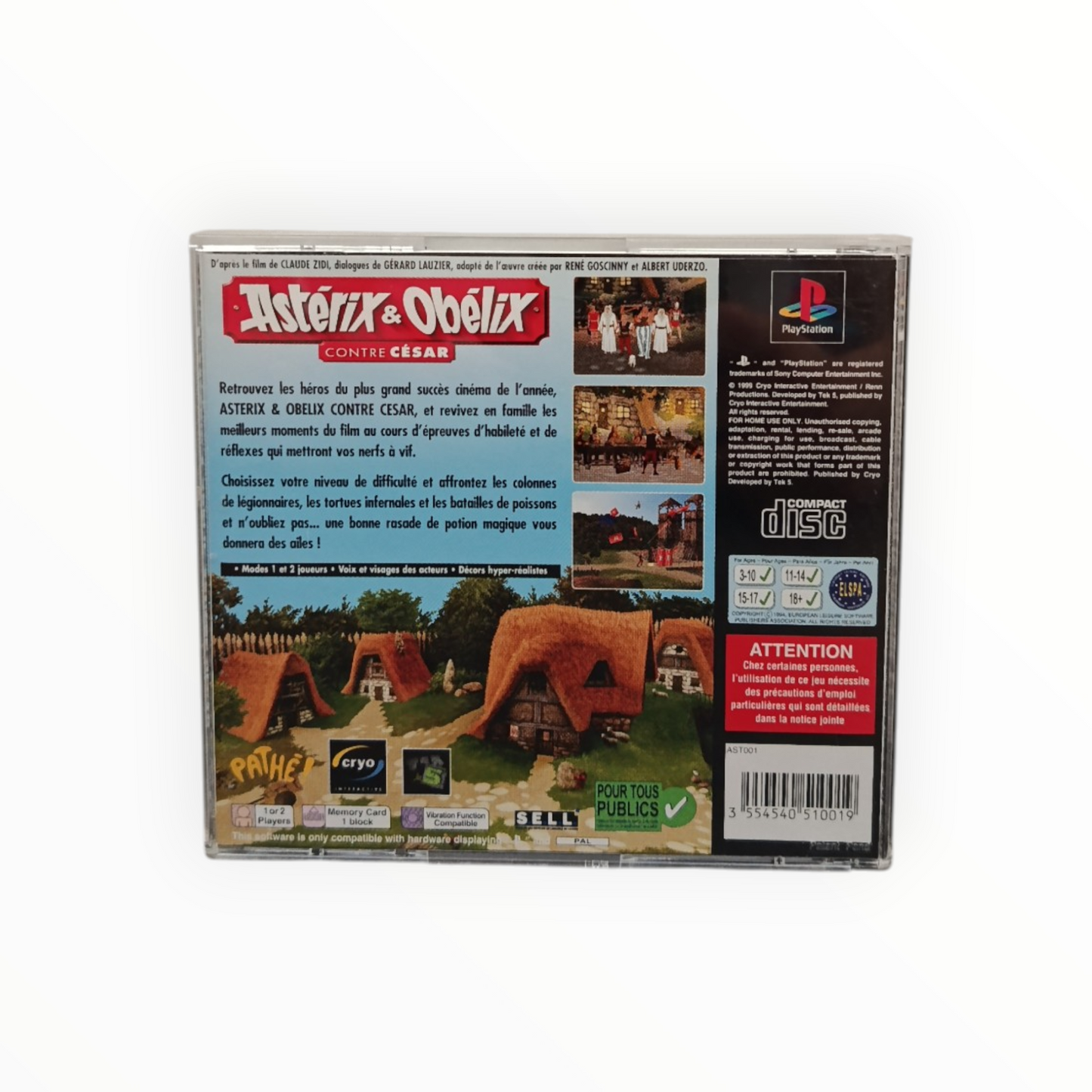 Astérix & Obélix contre César Playstation 1 (PS1)