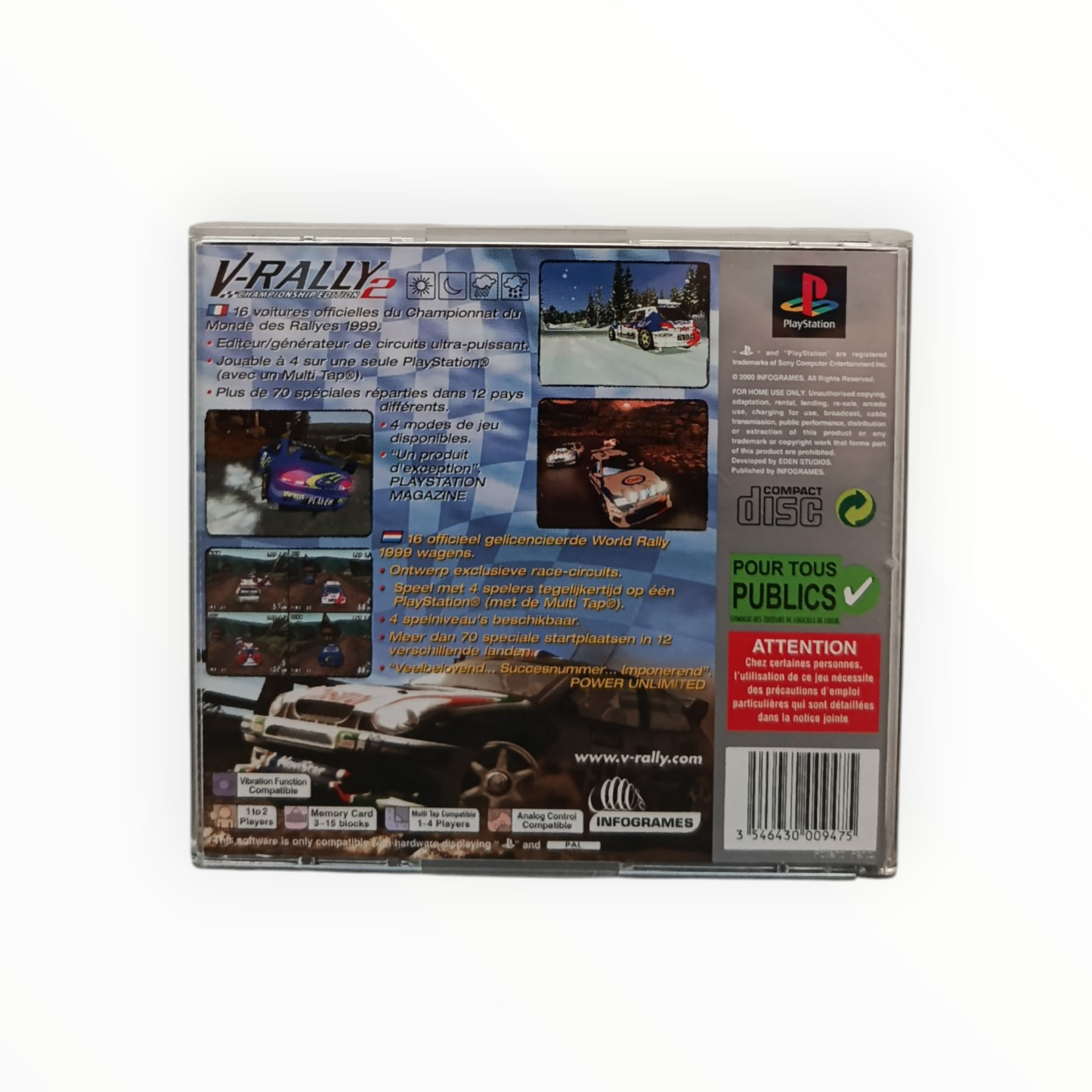 V-Rally 2 Platinium Playstation 1 (PS1)
