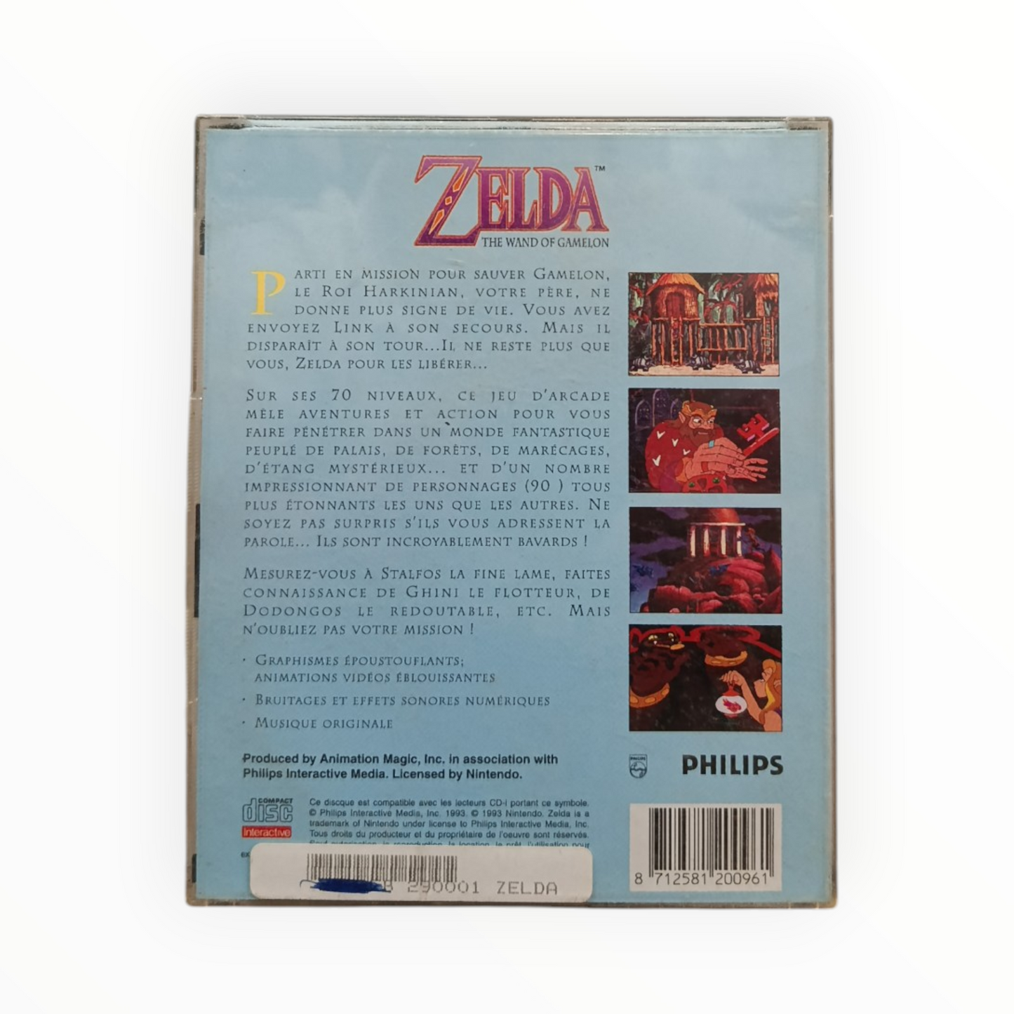 Zelda The Wand Of Gamelon CD-I philips