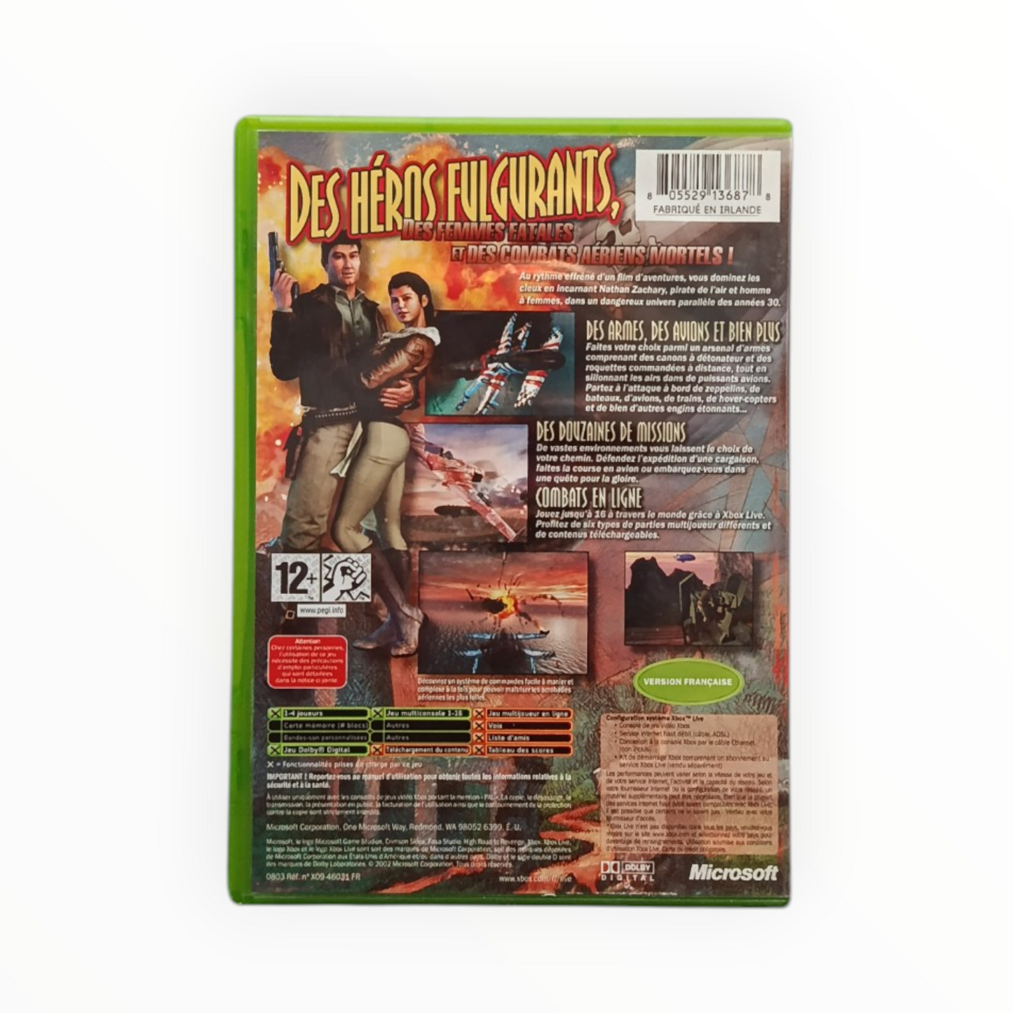 Crimson Skies High Road to Revenge Xbox FR Complet