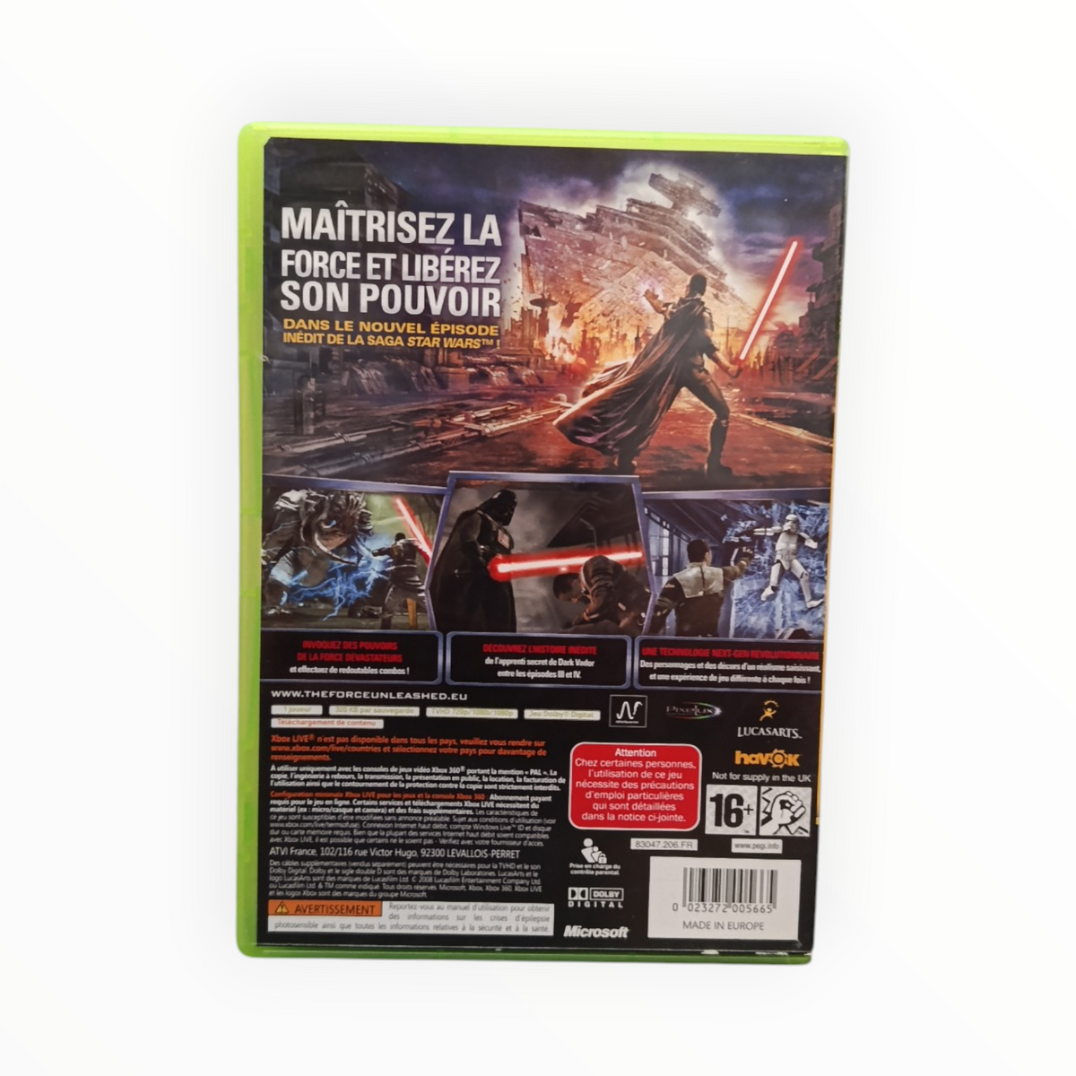 Star Wars Le Pouvoir de la Force Xbox 360