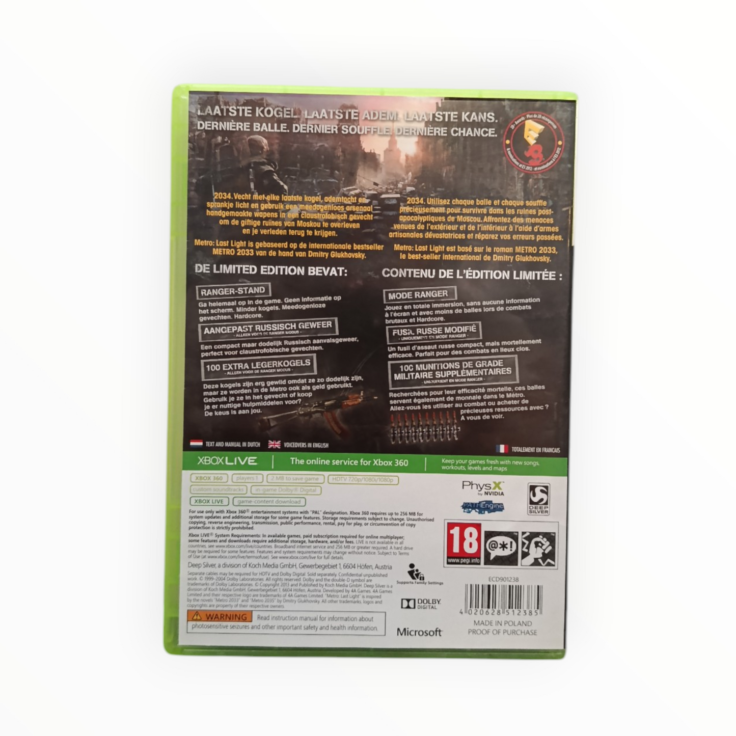 Metro Last Night Limited Edition Xbox 360