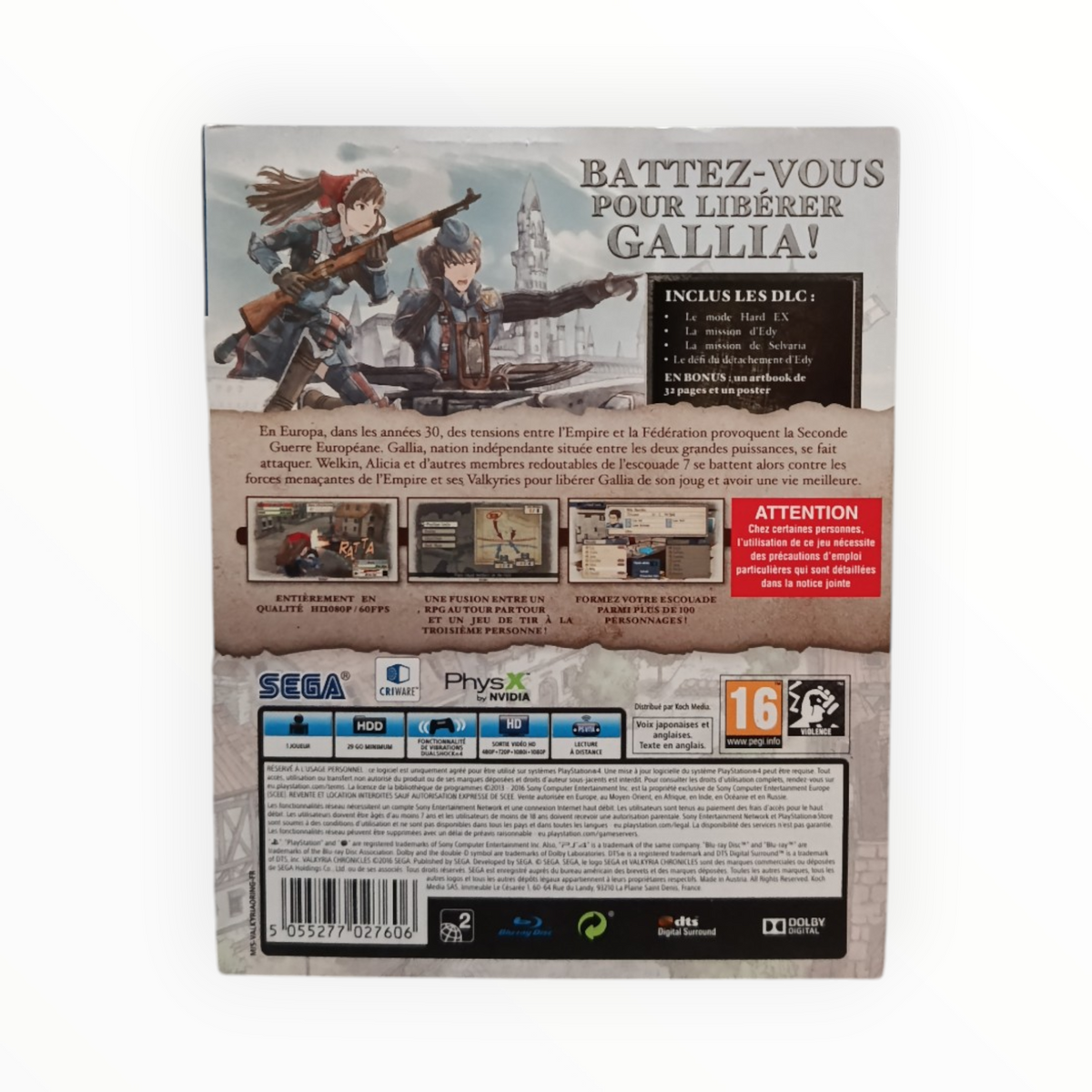 Valkyria Europa Edition PlayStation 4 (PS4)