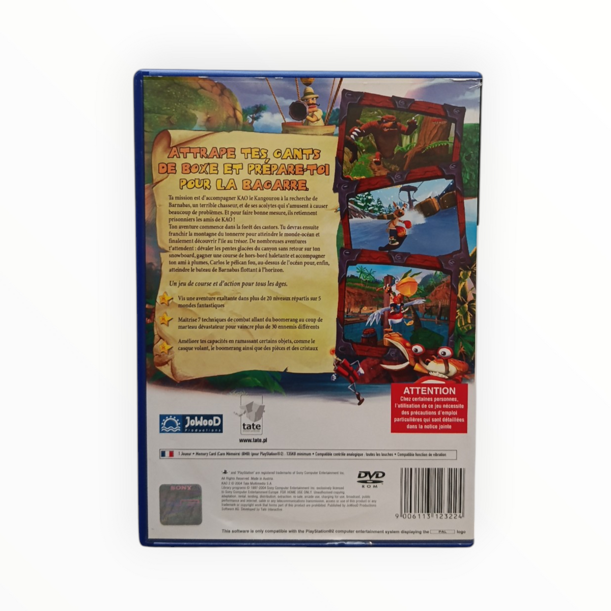 Kao Round 2 The Kangaroo Playstation 2 (PS2)